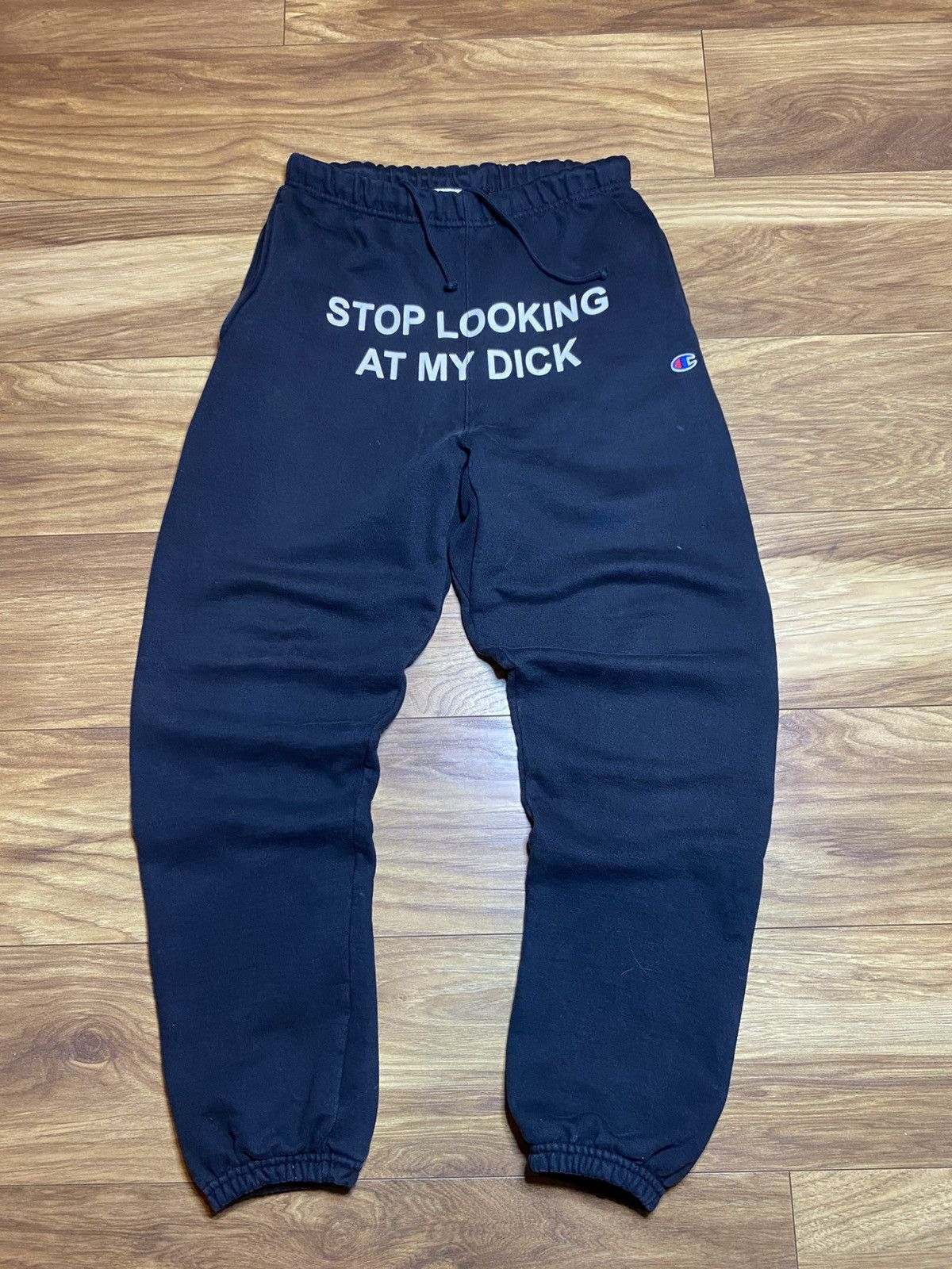 Champion Vintage Pants Champion x Pizza Smile Stop Looking at My Dick Size US 30 / EU 46 - 1 Thumbnail