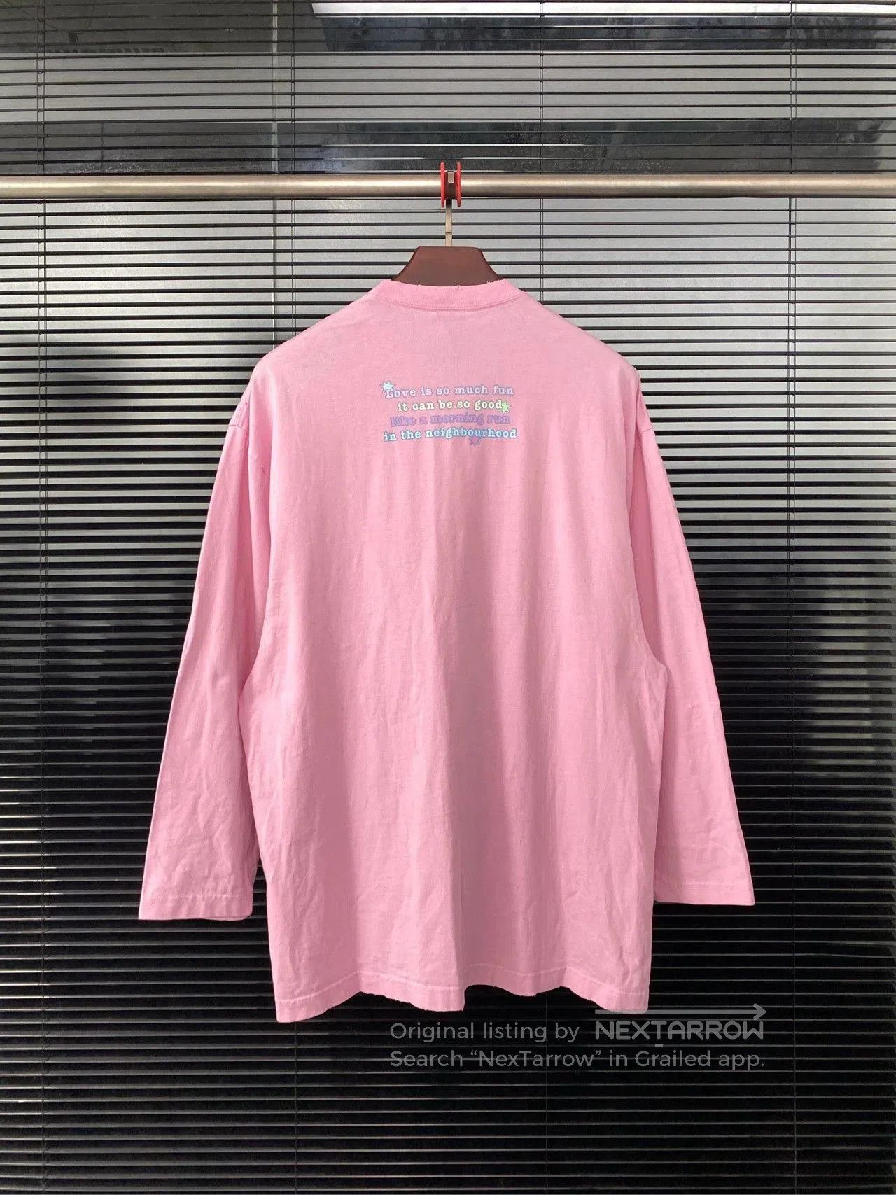 Balenciaga Balenciaga loose long sleeved T-shirt with teddy bear print Size US S / EU 44-46 / 1 - 2 Thumbnail