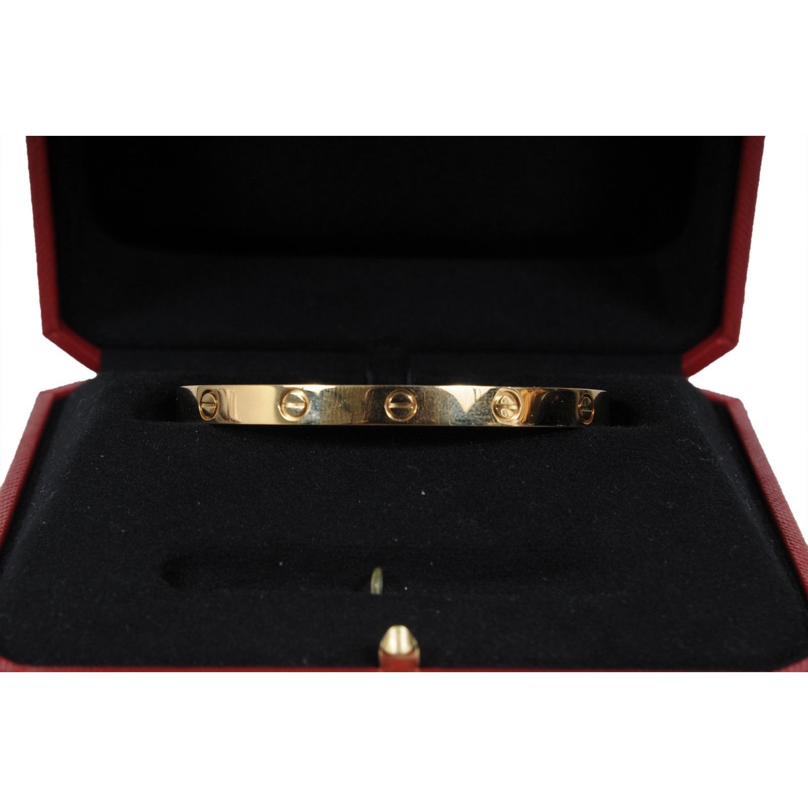 Cartier Love Cuff Bangle Bracelet 18k Yellow Gold Size 19 Size ONE SIZE - 4 Thumbnail