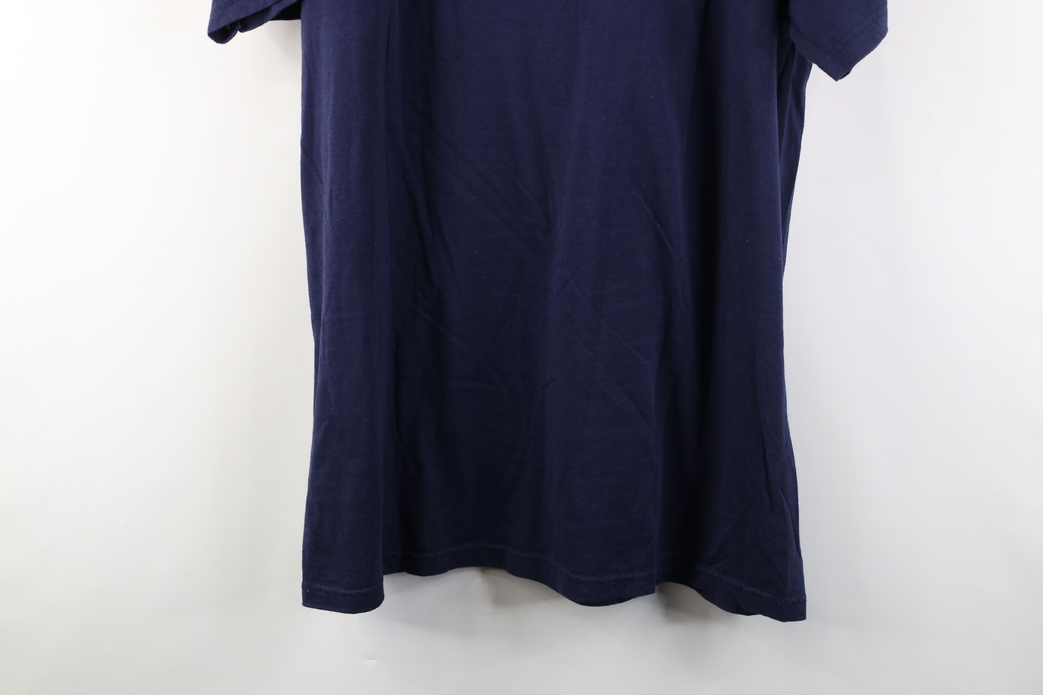 Vintage Vintage 90s Streetwear Pocket Short Sleeve T-Shirt Navy Blue Size US XXL / EU 58 / 5 - 14 Thumbnail