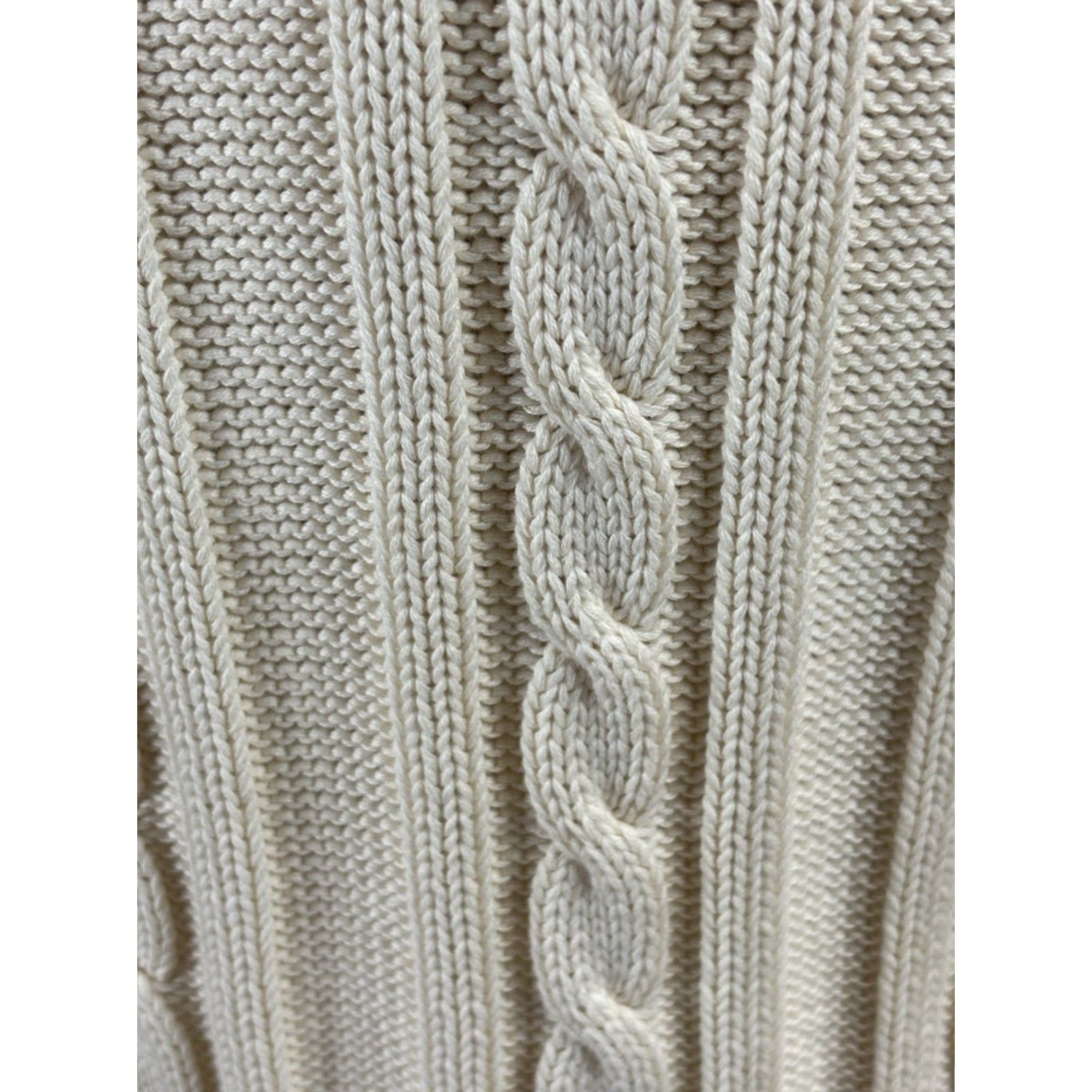 Vineyard Vines Vineyard Vines Cardigan Sweater Women’s S Ivory Hood Fisherman Coast Knit Cable-Knit Hooded Long Sleeve Nautical Preppy Classic Coastal Dress: None Size S / US 4 / IT 40 - 6 Thumbnail