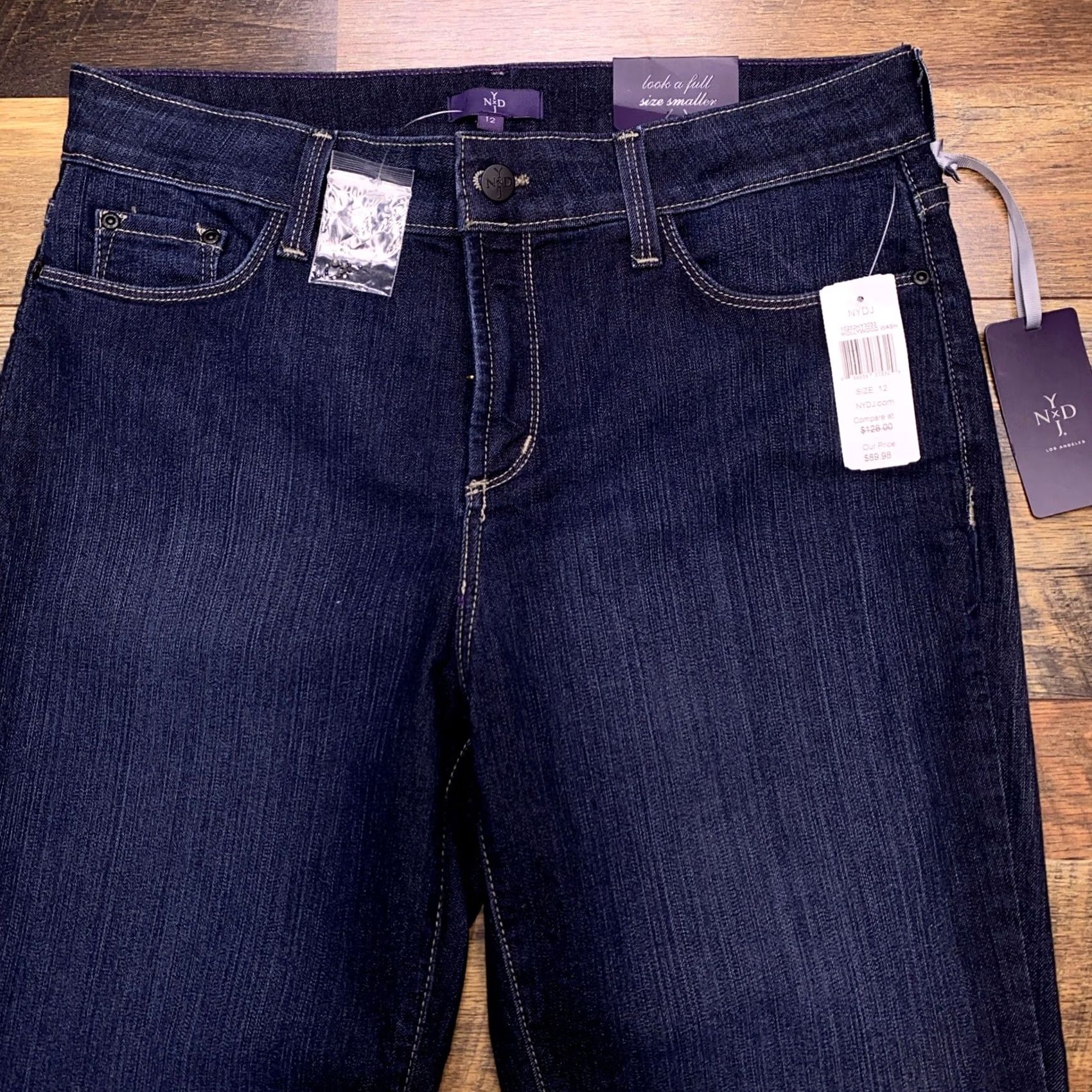 NYDJ NYDJ Jeans Bootcut 12 Blue Mid Rise Stretch Denim 5-Pocket Modern Vintage: No Womens Girls? (clarify) Size 34" / US 12 / IT 48 - 3 Thumbnail