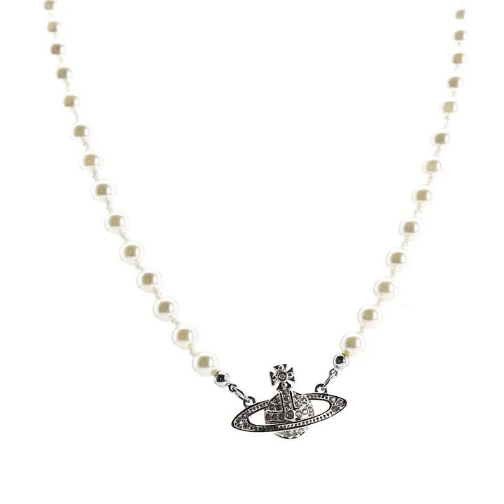 Vivienne Westwood Vivienne Westwood Mini Bas Relief Choker Necklace 0079 Size ONE SIZE - 1 Thumbnail