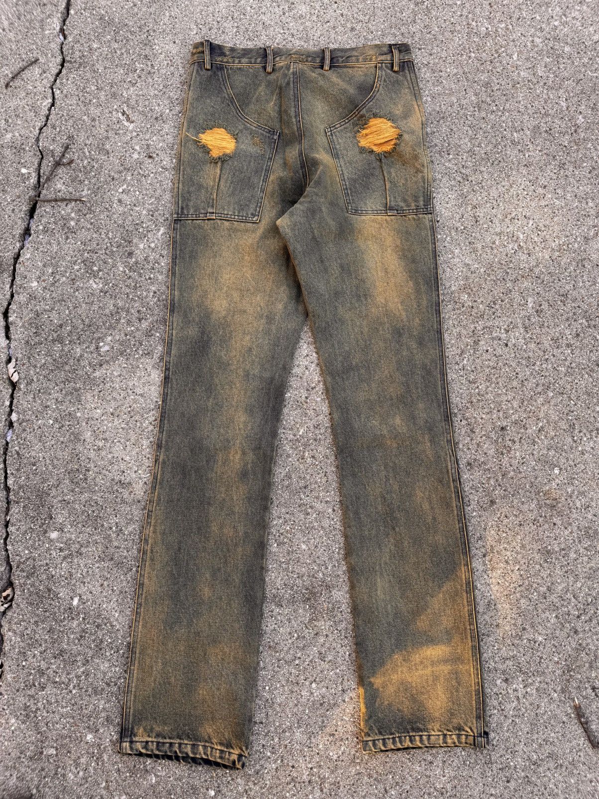 If Six Was Nine × Japanese Brand × Le Grande Bleu (L.G.B.) Mud Wash Denim Cut rare Size US 30 / EU 46 - 6 Thumbnail