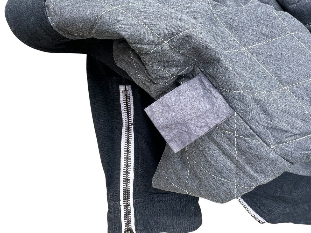 Japanese Brand PARANOID Japan RiRi Zip Quilted Lined Trucker Denim Jacket Size US M / EU 48-50 / 2 - 16 Thumbnail