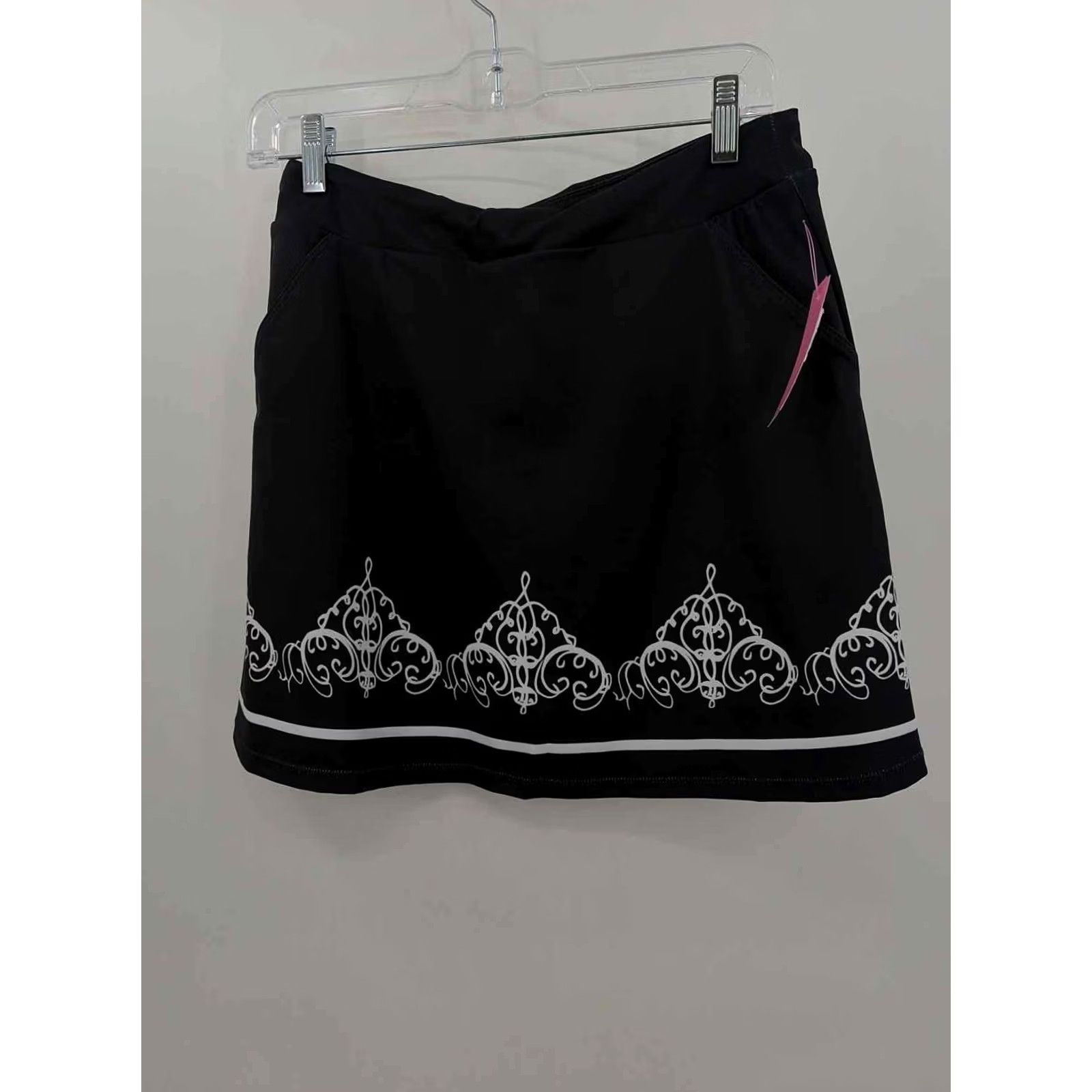 Vintage Acegolfs Skort Athletic Skirt Size Small Black Pre-Owned Size 28" / US 6 / IT 42 - 2 Thumbnail