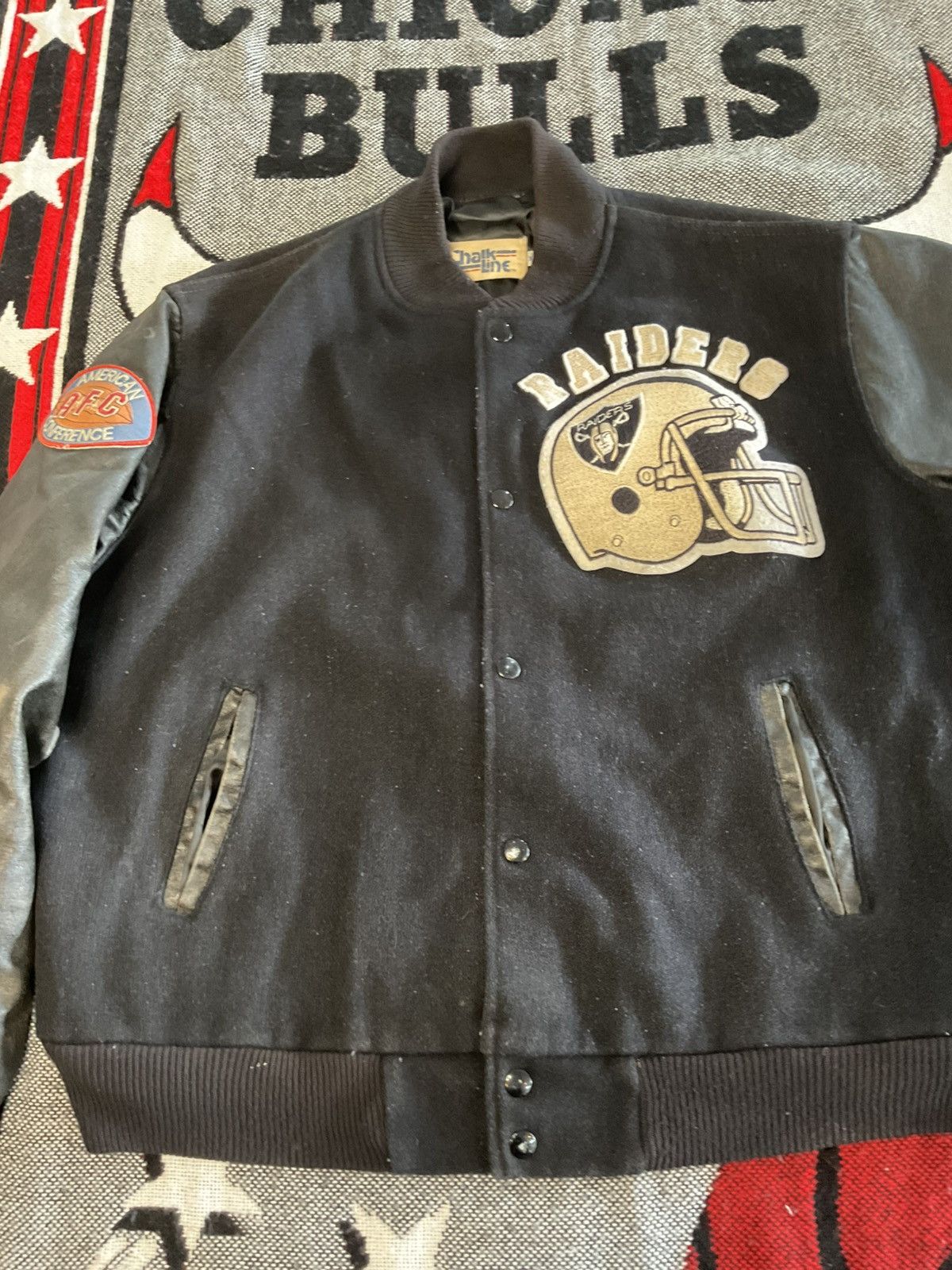 Chalk Line Vintage nfl Los Angeles raiders chalk line jacket Size US L / EU 52-54 / 3 - 2 Thumbnail