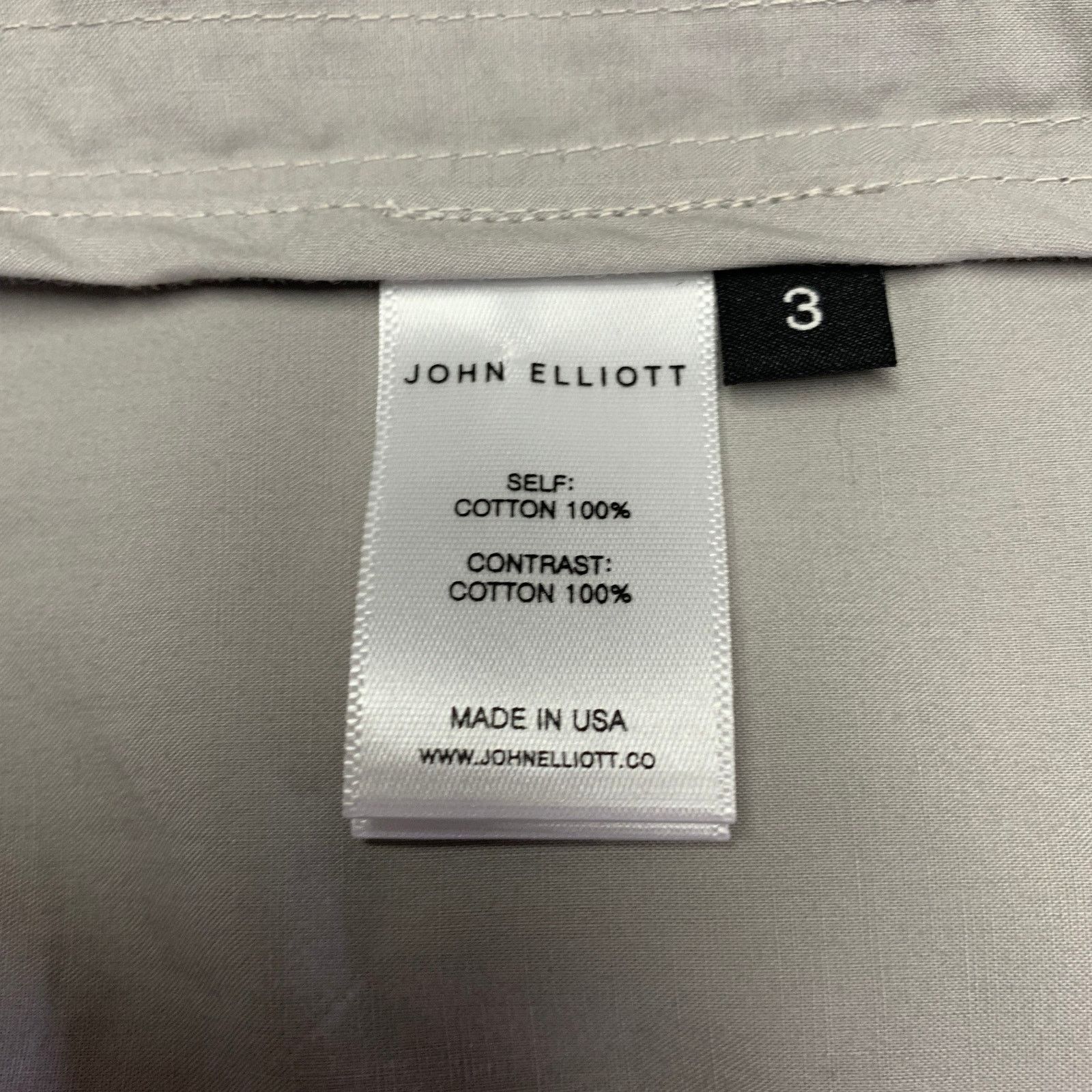 John Elliott JOHN ELLIOTT L Grey Black Stripe Cotton Windbreaker Jacket Size US L / EU 52-54 / 3 - 6 Thumbnail