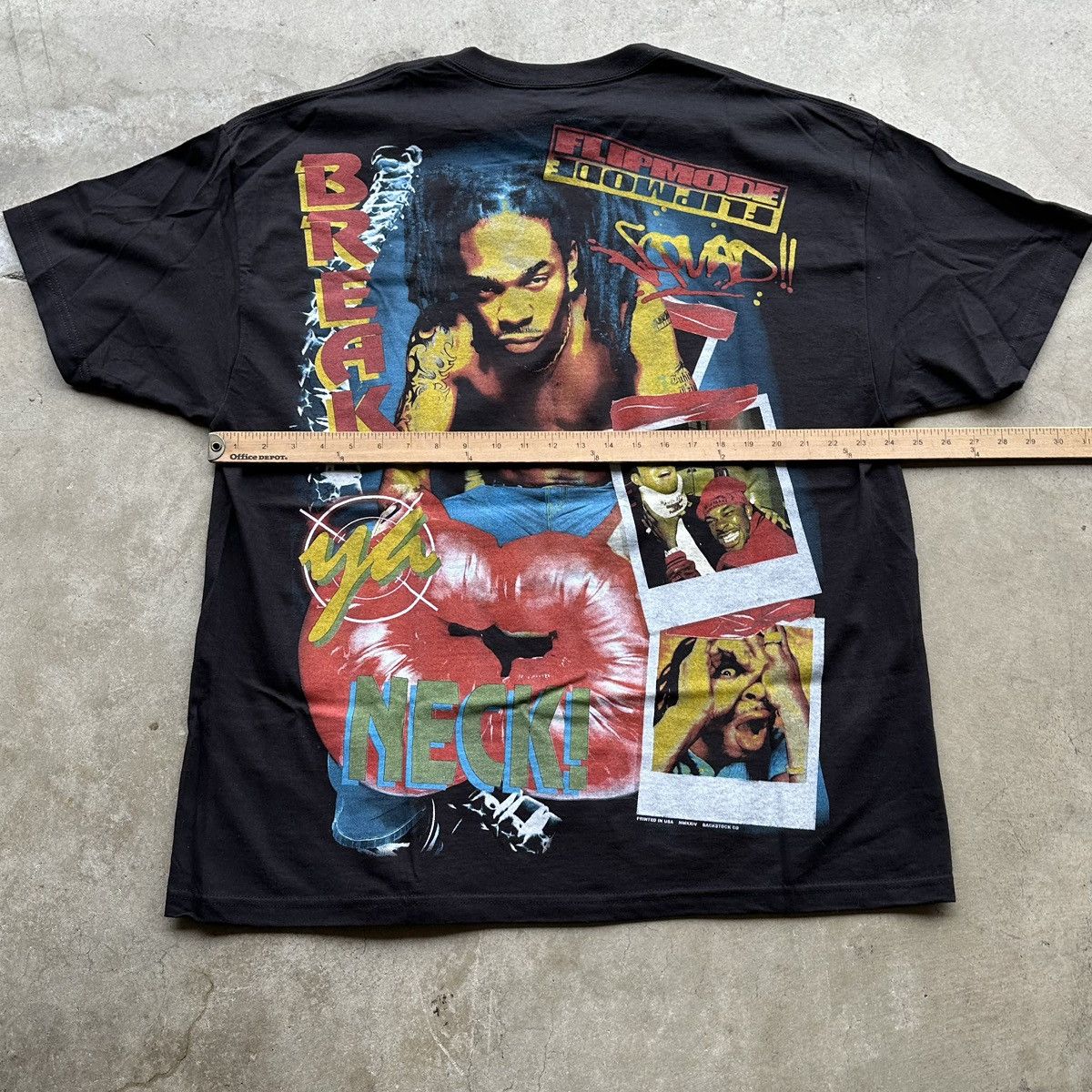 Rap Tees Back Stock Rap Tee Busta Rhymes All Over Print Size 2XL Size US XXL / EU 58 / 5 - 4 Thumbnail