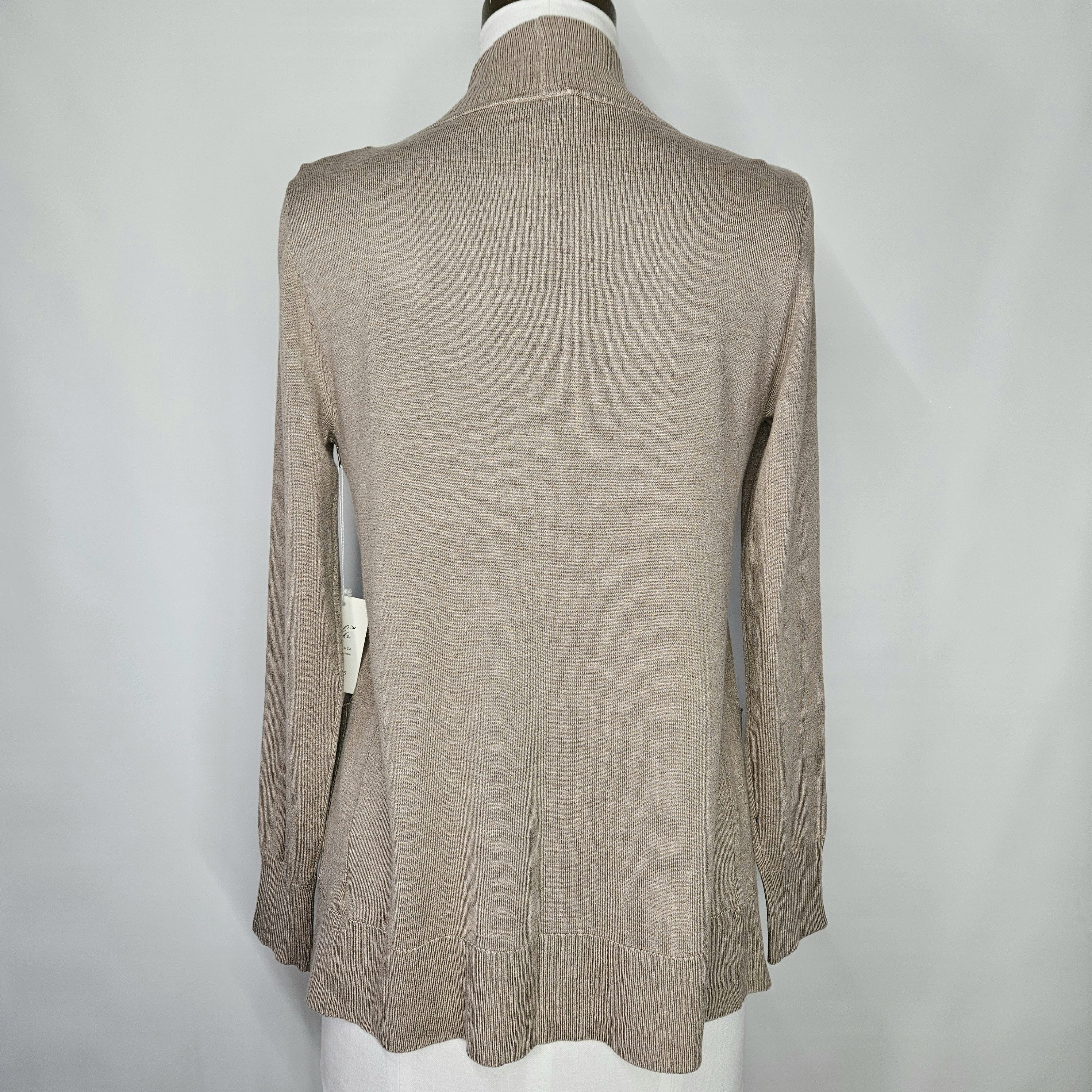 Other Cielo Size S/M Cardigan Camel Beige Taupe Open Front Sweater Size M / US 6-8 / IT 42-44 - 4 Thumbnail