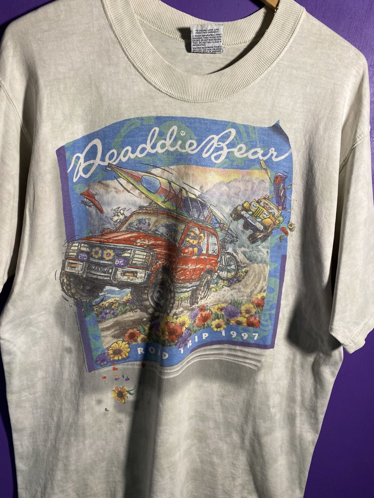 Band Tees Vintage 1997 Deadie Bear grateful dead spinoff t-shirt Size US L / EU 52-54 / 3 - 3 Thumbnail