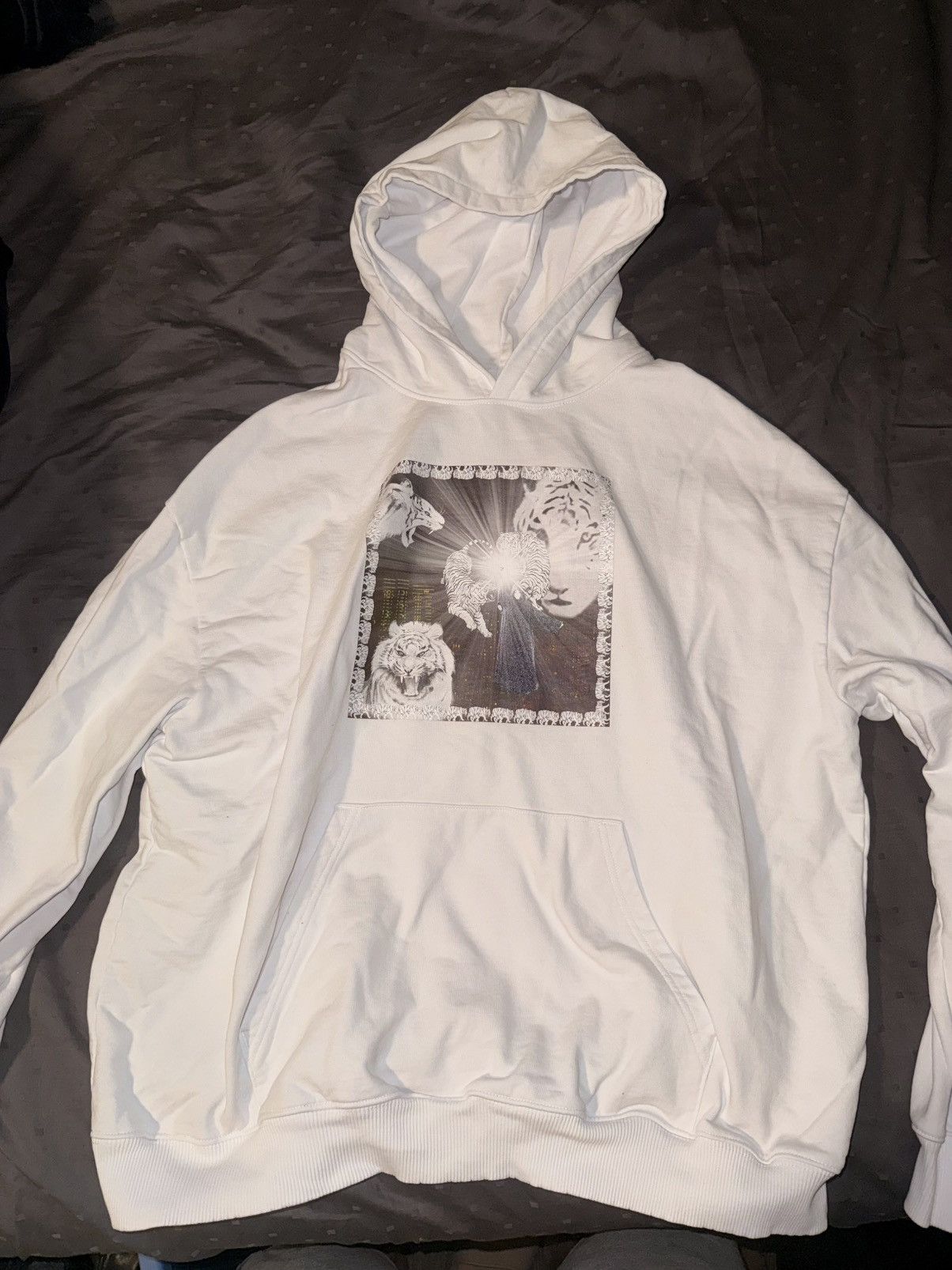 Other 2hollis White Tiger Heavy Weight Cotton Pullover Size US XL / EU 56 / 4 - 1 Thumbnail