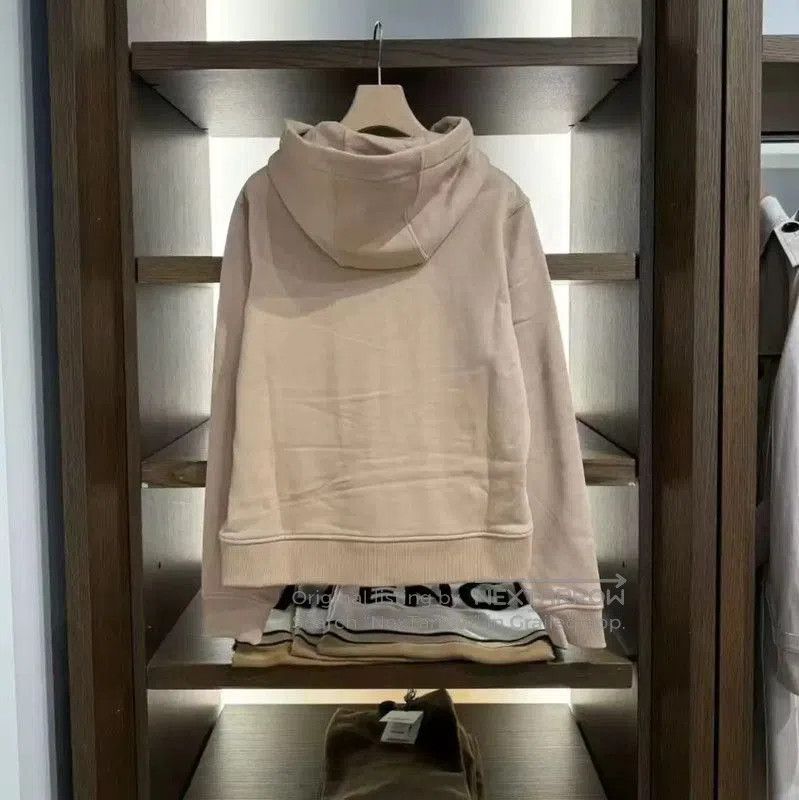 Burberry Burberry Khaki Cotton Logo Hoodie for Women. Size M / US 6-8 / IT 42-44 - 2 Thumbnail
