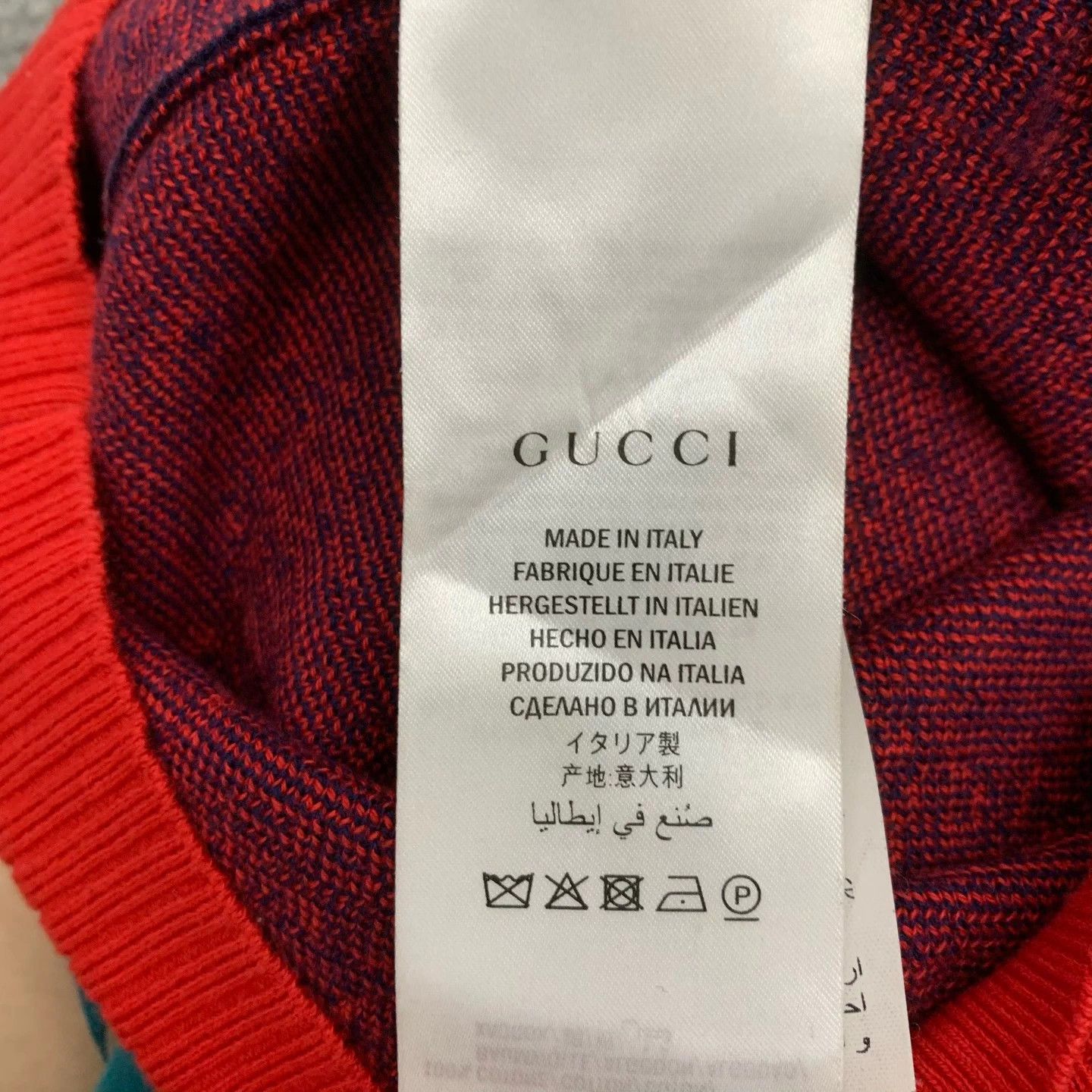Gucci Gucci Red Blue GG Print knit tee S 95 New Size S / US 4 / IT 40 - 4 Thumbnail