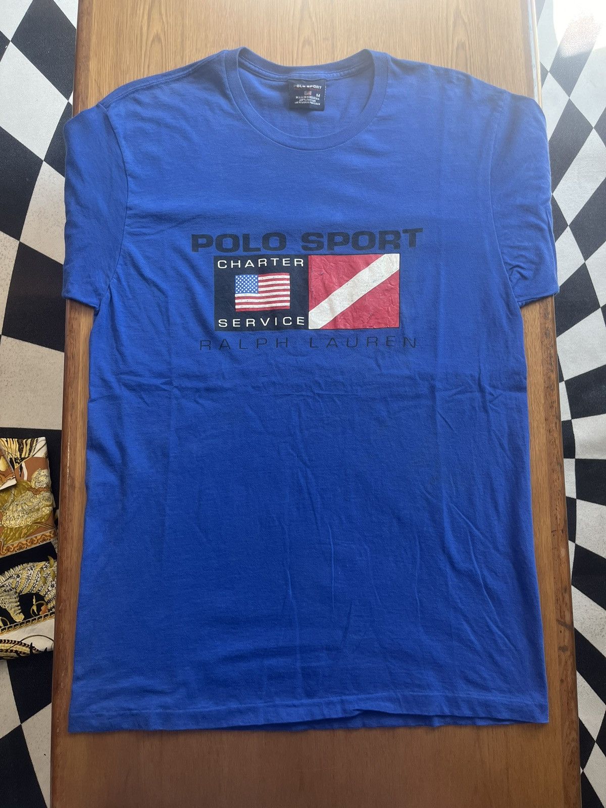 Polo Ralph Lauren Vintage POLO SPORT RALPH LAUREN Charter Service 90’s Tshirt Size US M / EU 48-50 / 2 - 3 Thumbnail
