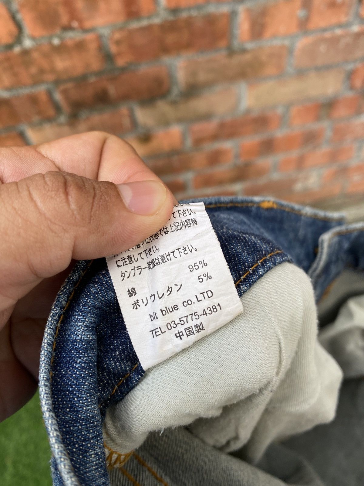 Japanese Brand W34x33 distressed Bit Blue japanese brand denime Size 34" / US 12 / IT 48 - 10 Thumbnail
