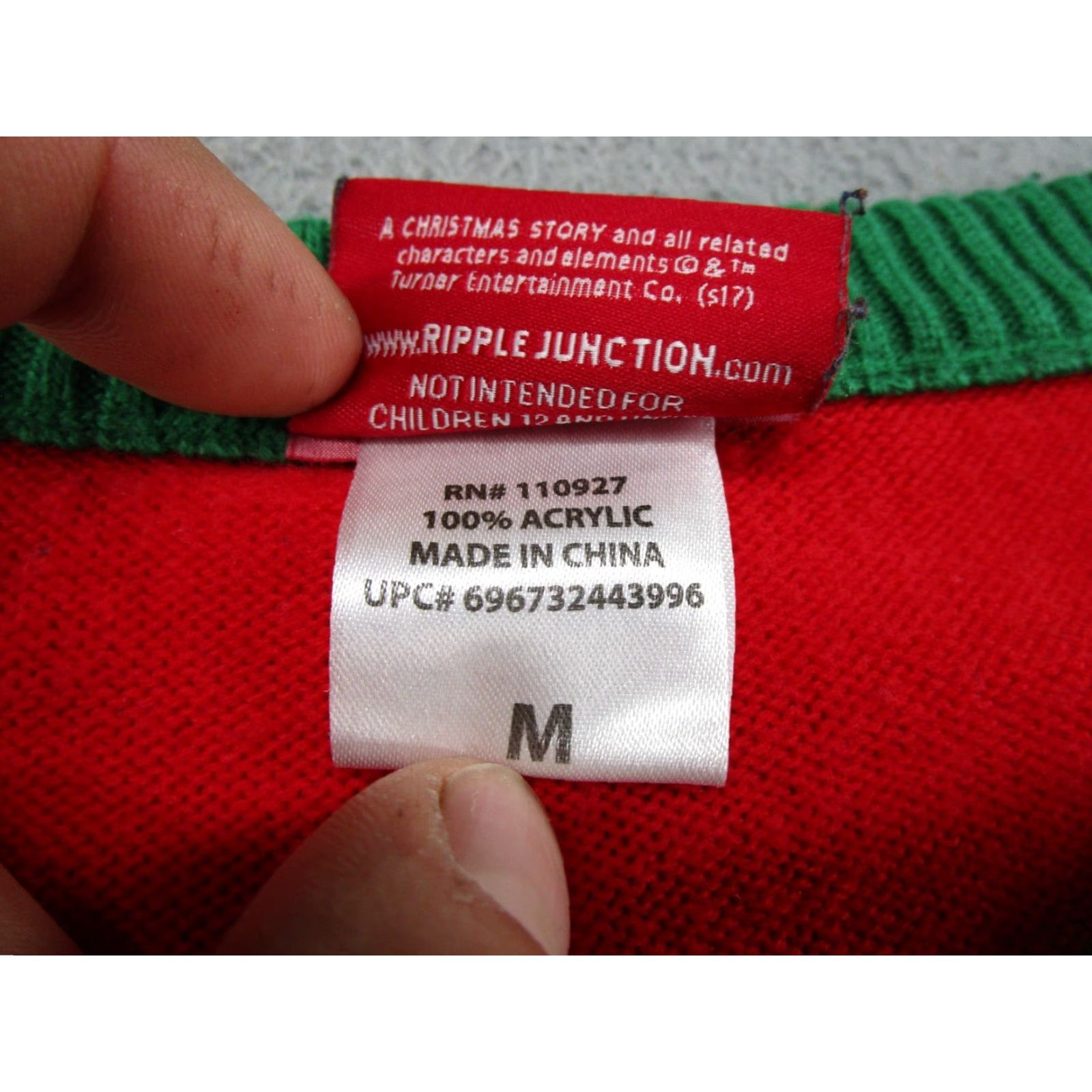 Vintage A Christmas Story Holiday Ugly Sweater Mens Adult Size M Pullover Crewneck Size US M / EU 48-50 / 2 - 3 Thumbnail