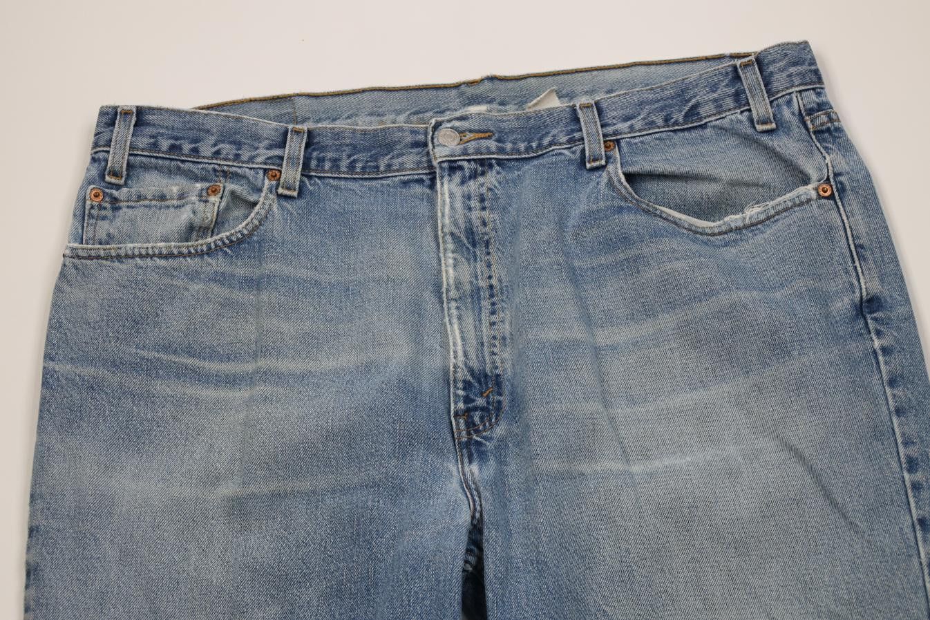 Levi's Vintage 90s Levis 550 Relaxed Fit Denim Jeans Blue Size US 42 / EU 58 - 2 Thumbnail