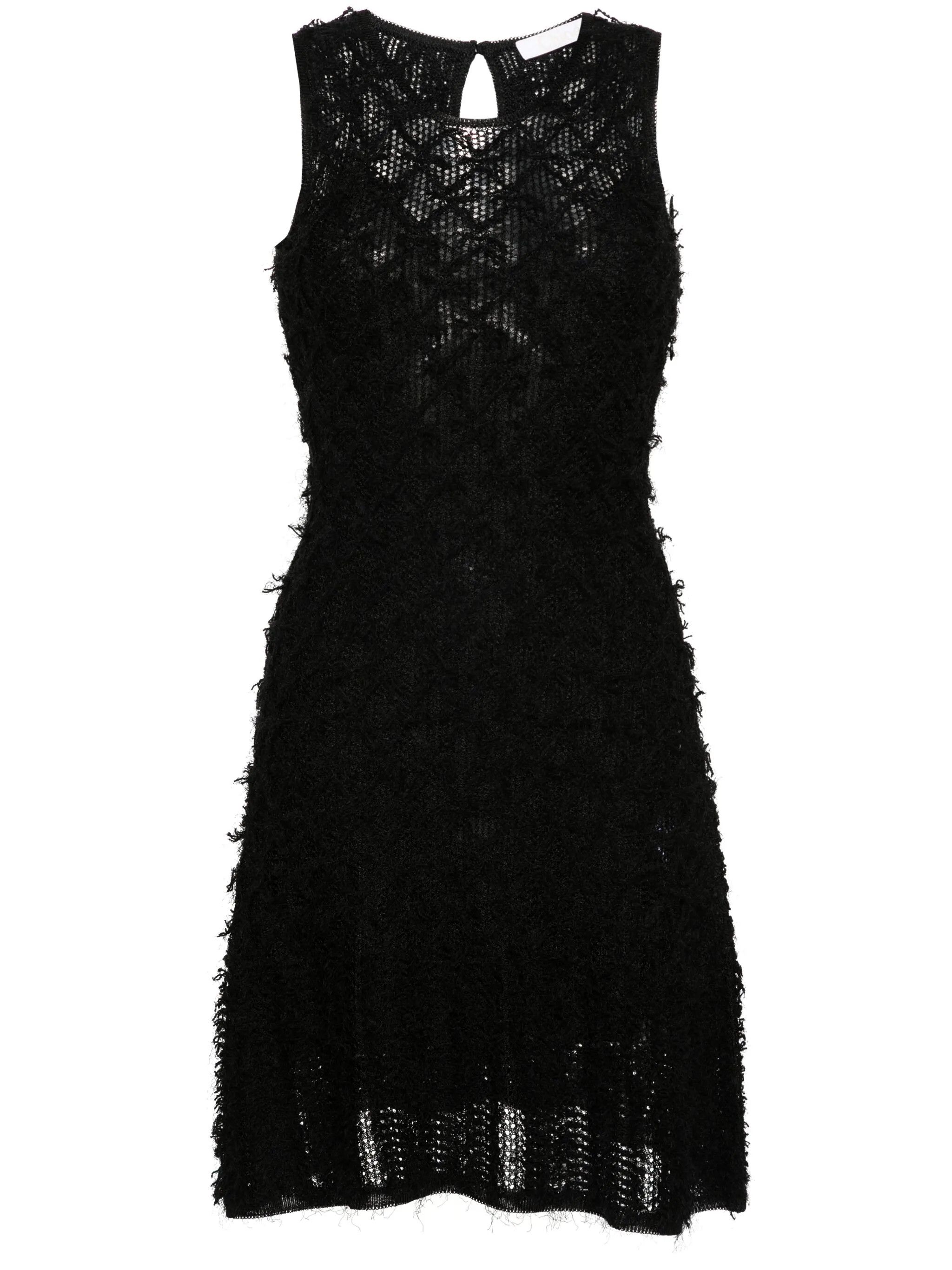 Chloe o1y0825 Mini Dress in Black Size M / US 6-8 / IT 42-44 - 1 Thumbnail