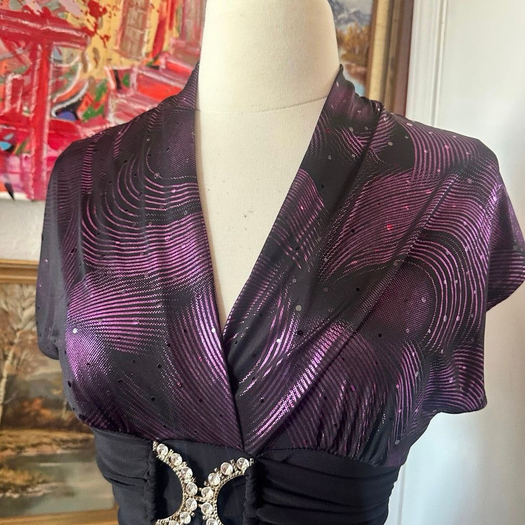 Other celine by champion purple black corset blouse Size M / US 6-8 / IT 42-44 - 2 Thumbnail