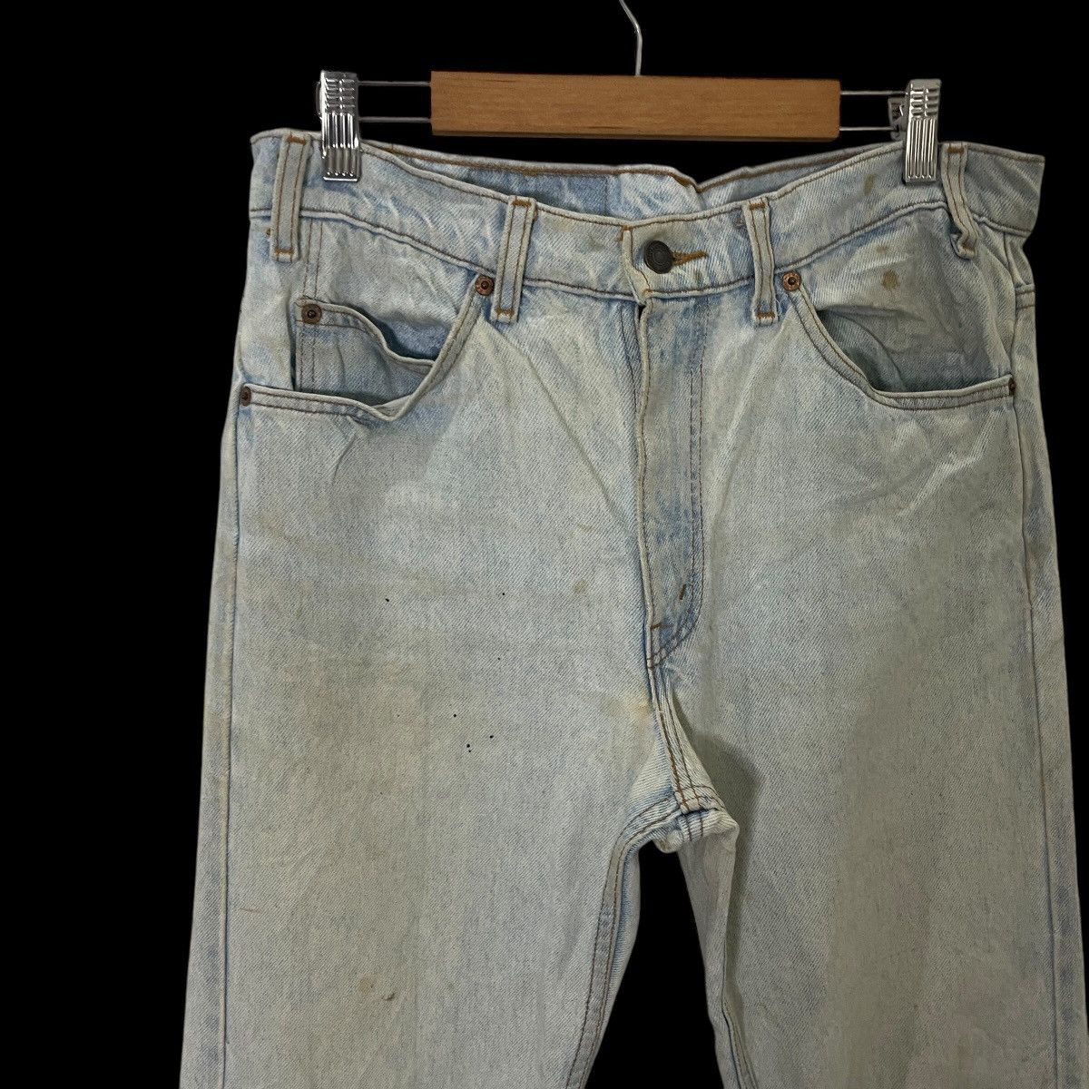 Levi's Vintage Levis 505 Distressed Denim Jeans Size US 32 / EU 48 - 3 Thumbnail