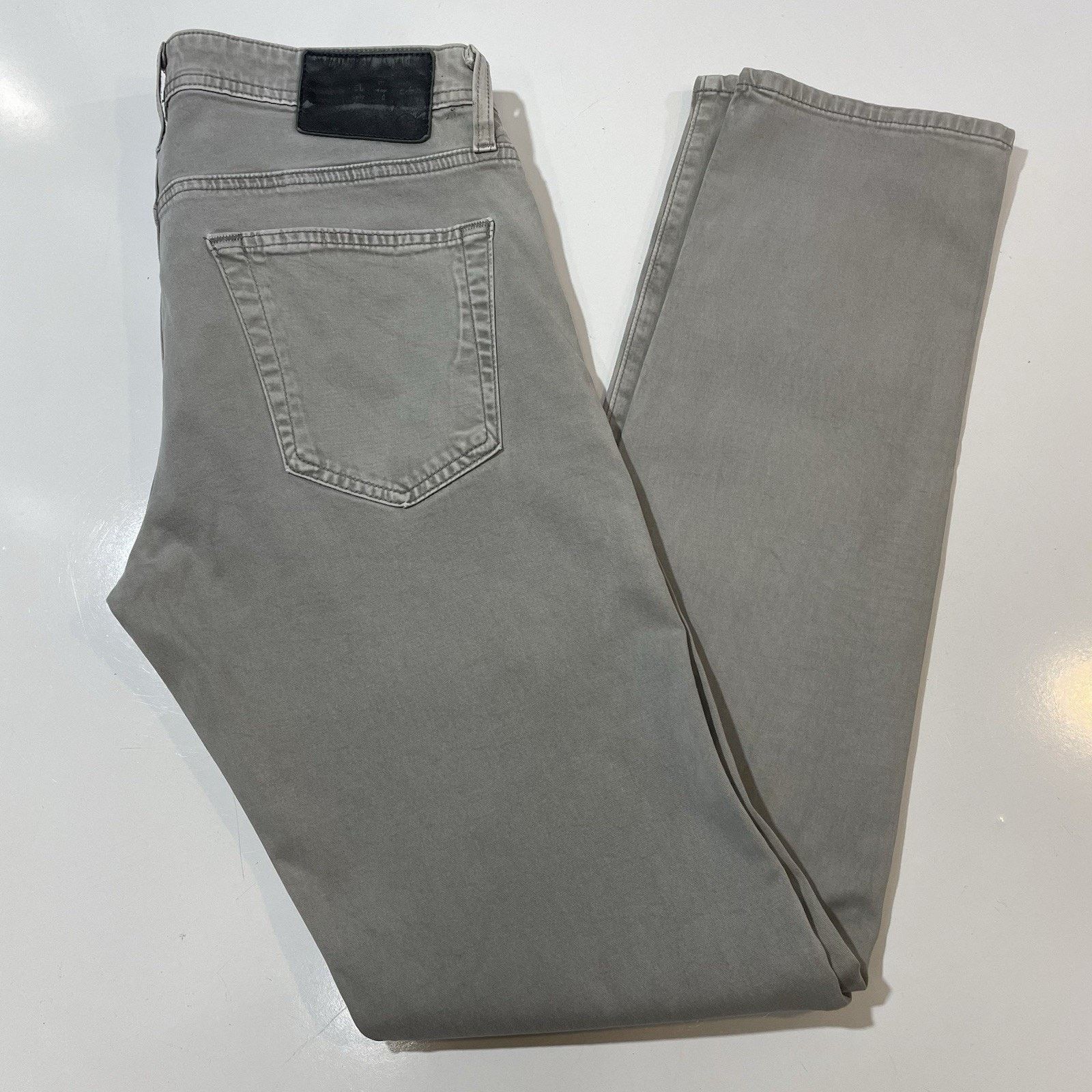 AG Adriano Goldschmied AG Jeans Men’s Pants Gray Jeans Relaxed Straight Leg 30x34 Size US 30 / EU 46 - 8 Thumbnail