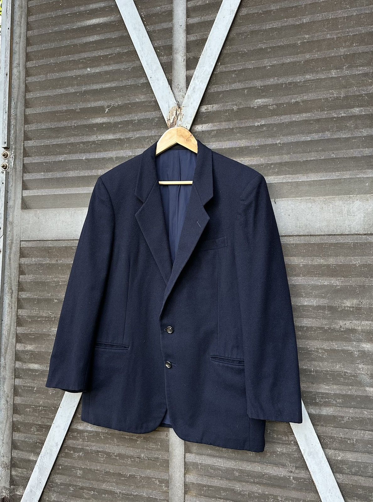 Comme des Garcons 👹AD1988 Comme Des Garcons Homme Deux Wool Blazer Jacket Size US S / EU 44-46 / 1 - 6 Thumbnail