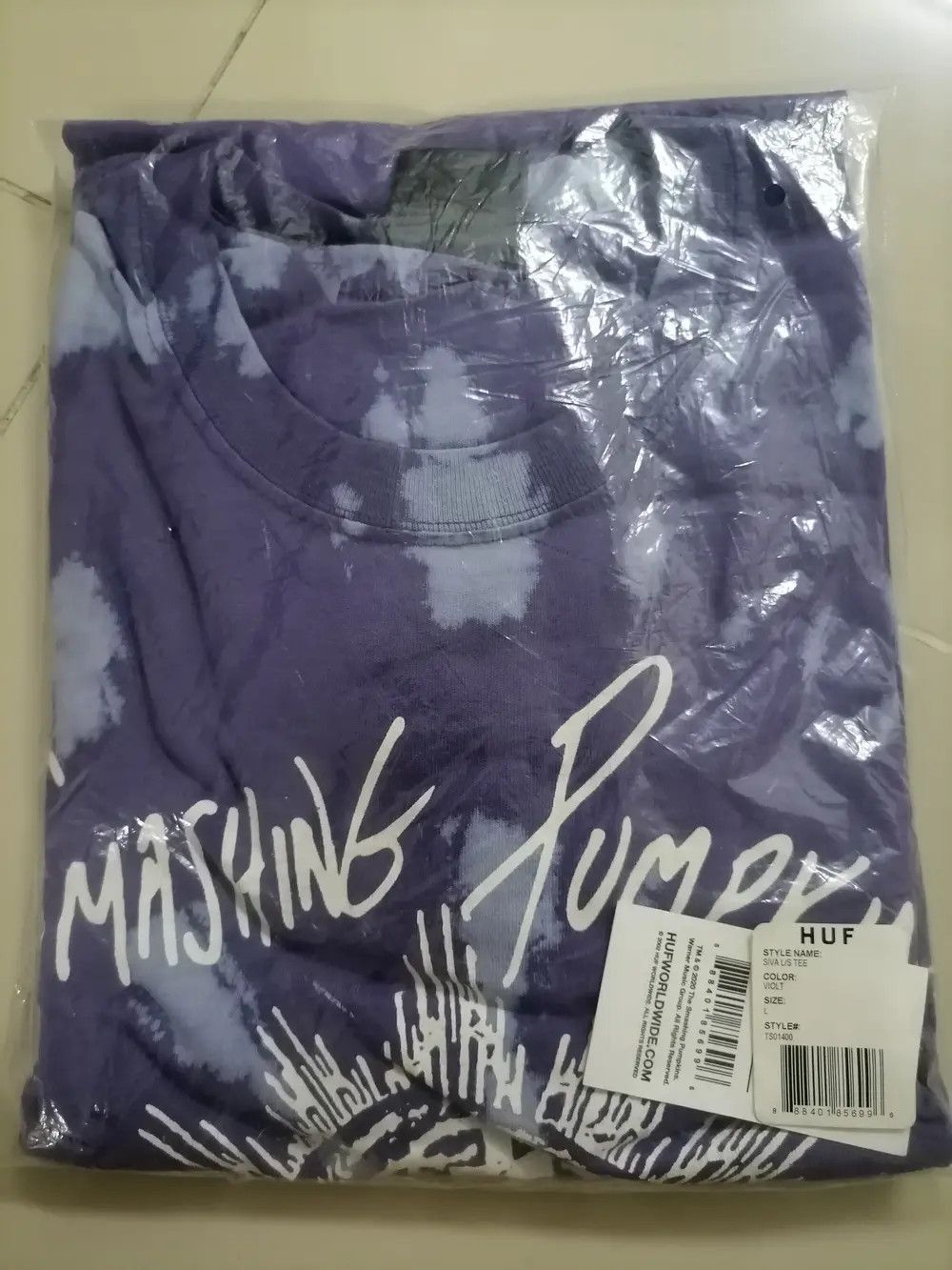 Band Tees HUF X The Smashing Pumpkins Siva Longsleeve 2002 Size US L / EU 52-54 / 3 - 7 Thumbnail