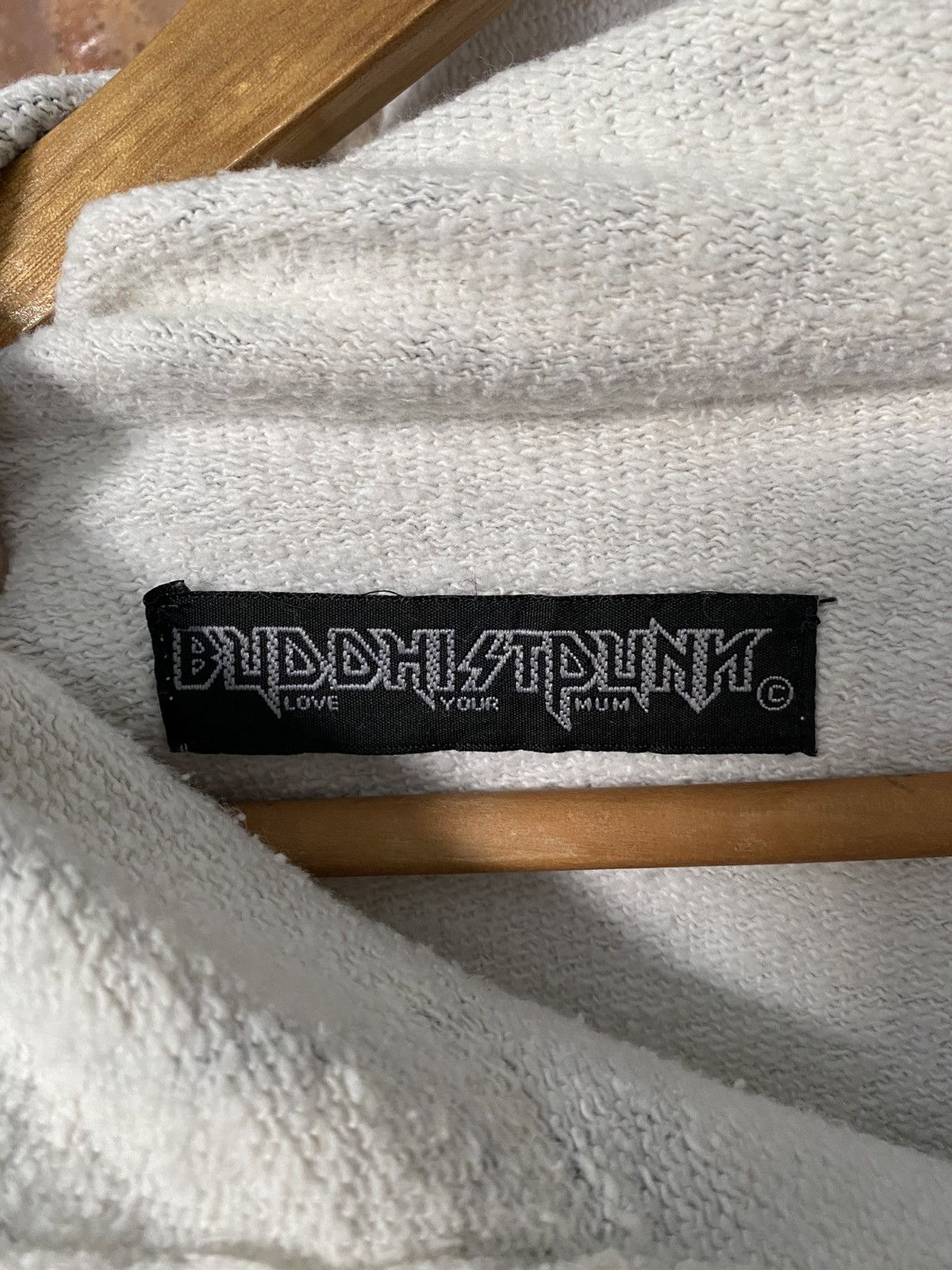 Japanese Brand Vtg Buddist Punk Japan cut and fringe Skull full zip hoodie Size US M / EU 48-50 / 2 - 22 Thumbnail