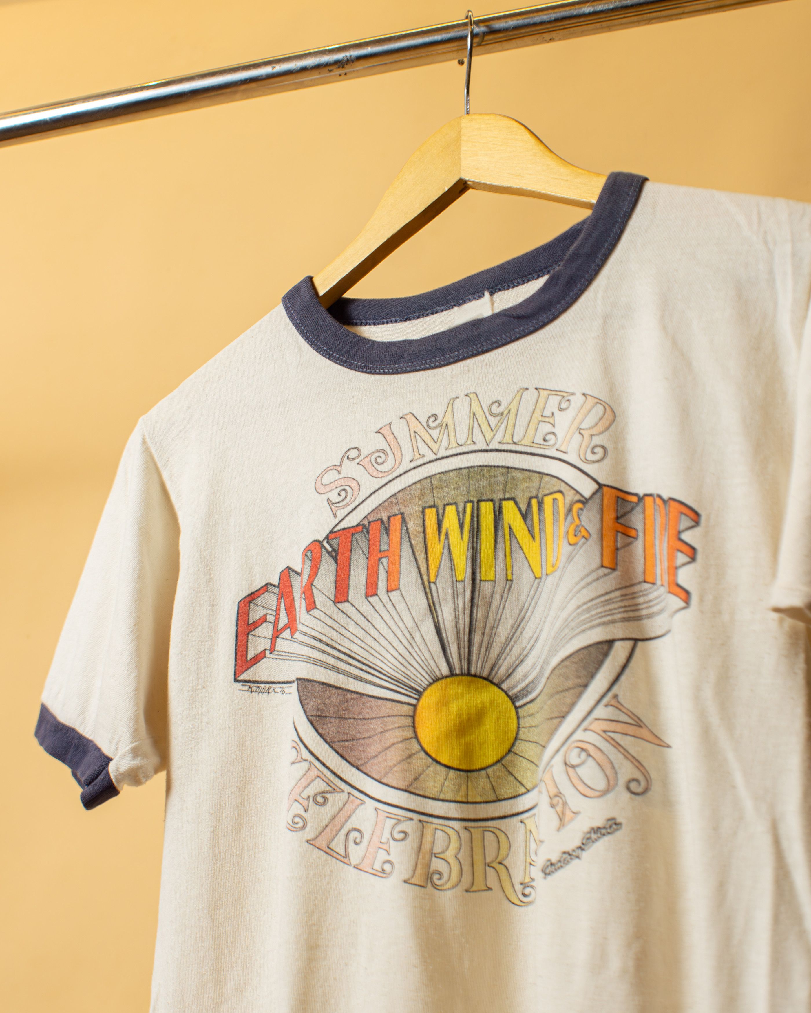 Vintage 1976 Earth, Wind & Fire Summer Celebration Tour Tee Size US S / EU 44-46 / 1 - 3 Thumbnail