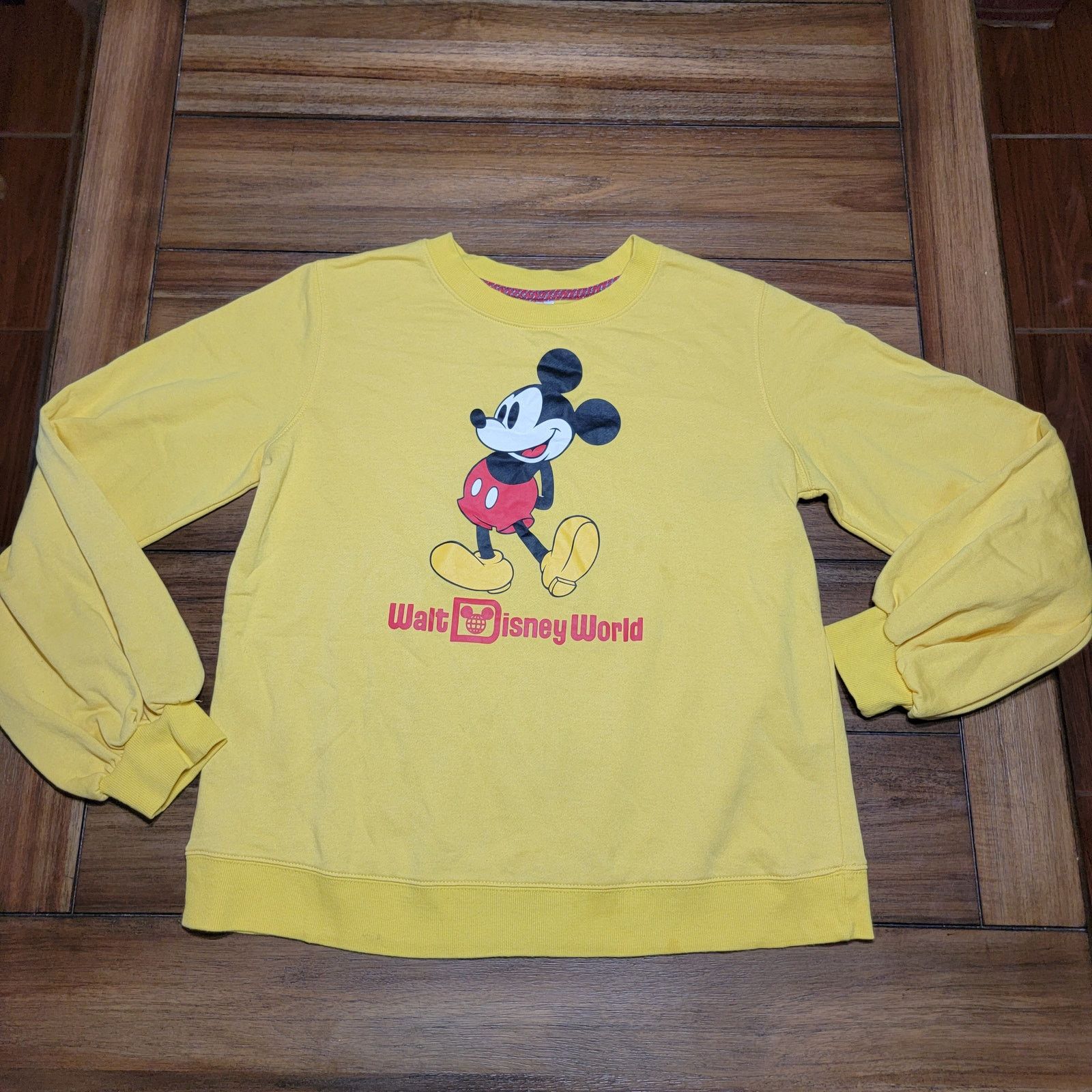 Disney Walt Disney World LS Mickey Mouse Sweatshirt - Size Med Size M / US 6-8 / IT 42-44 - 1 Thumbnail