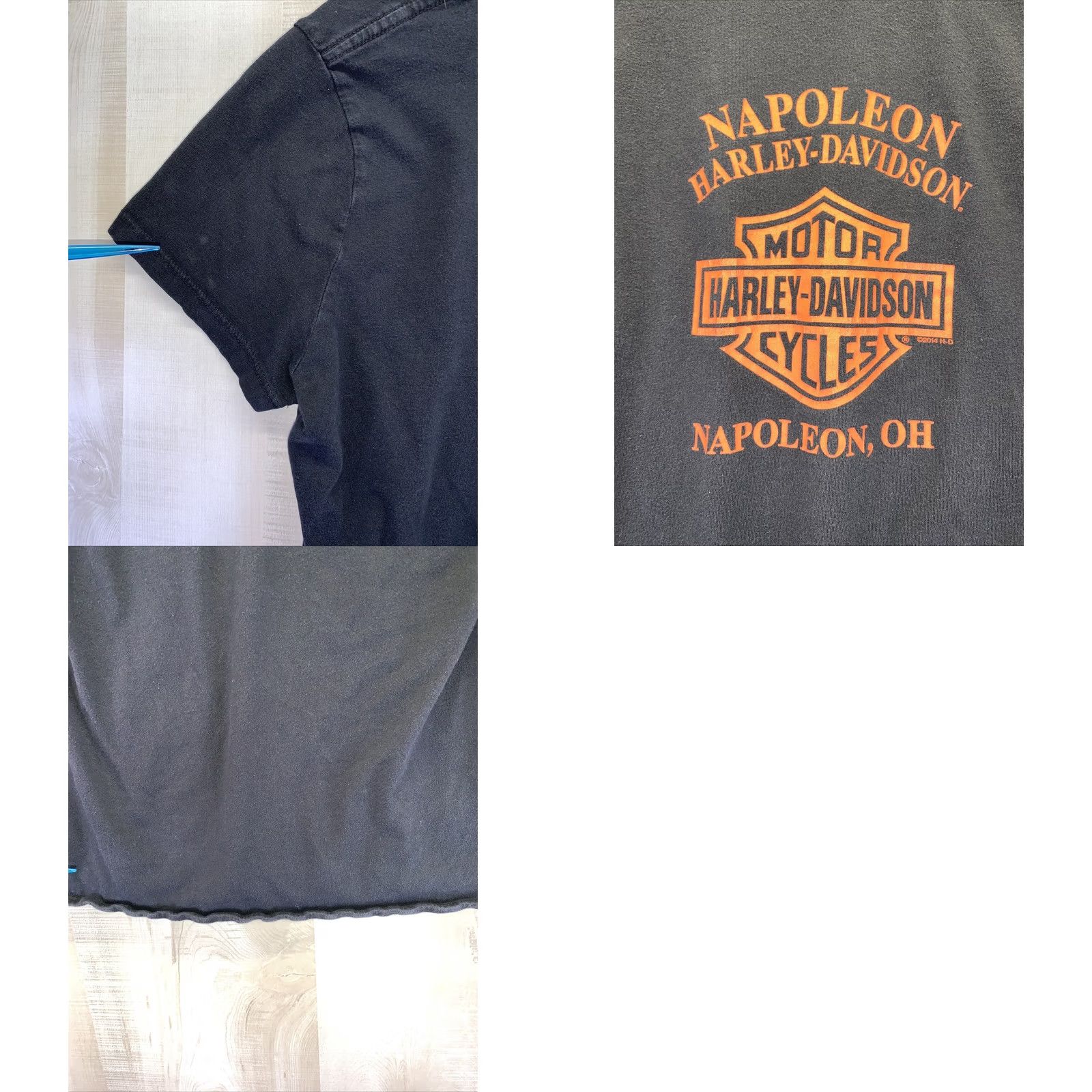 Harley Davidson Harley-Davidson Shirt Womens L V-Neck Short Sleeve Black Ohio 2013/14 T-Shirt Logo Casual Size L / US 10 / IT 46 - 8 Thumbnail