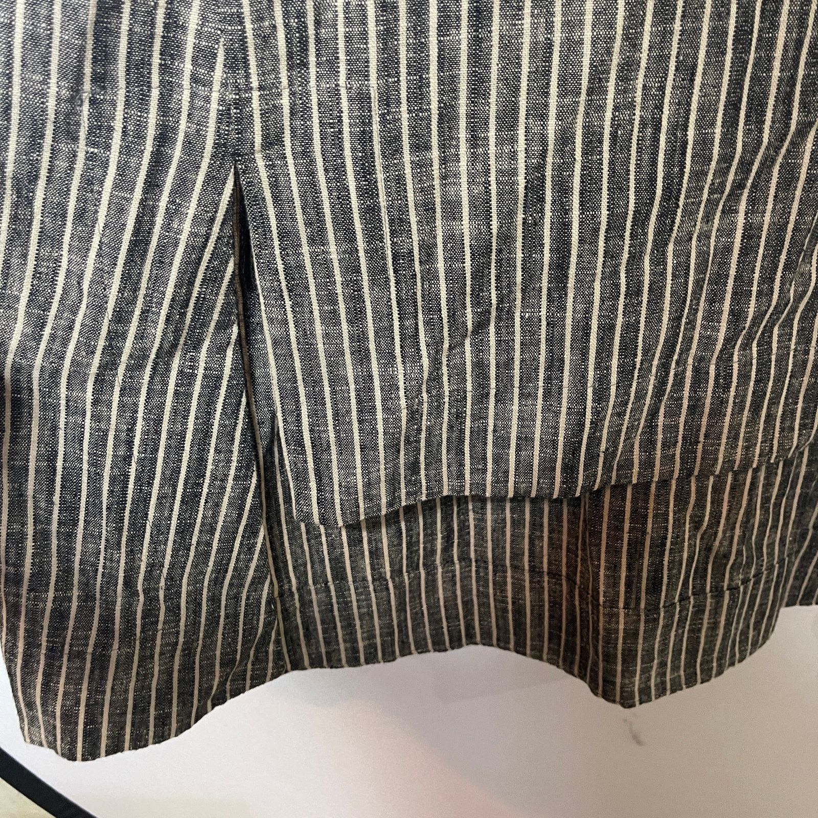 7115 by Szeki 7115 by Szeki Striped Square Hem Linen Blend midi Dress XS Size XS / US 0-2 / IT 36-38 - 8 Thumbnail