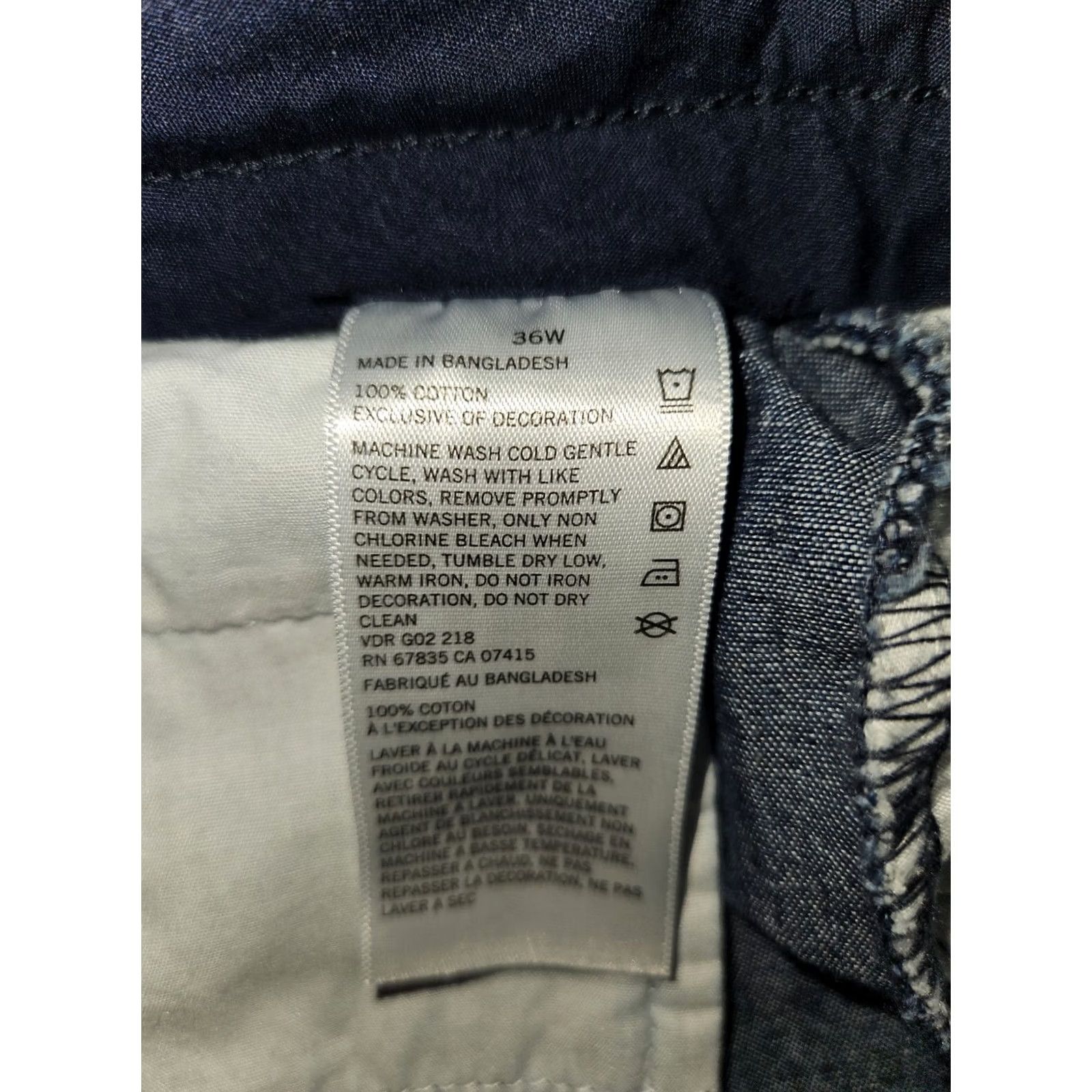 Nautica Nautica Chino Shorts Men's 36W Slim Fit Blue AOP Nautical Casual Vacation Jeans? Size US 36 / EU 52 - 8 Thumbnail