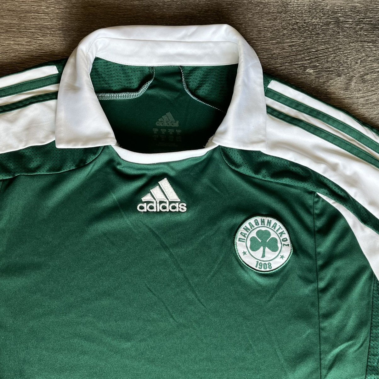 Adidas Vintage 2007-08 Adidas Panathinaikos F.C. Home Soccer Jersey Size US XL / EU 56 / 4 - 5 Thumbnail