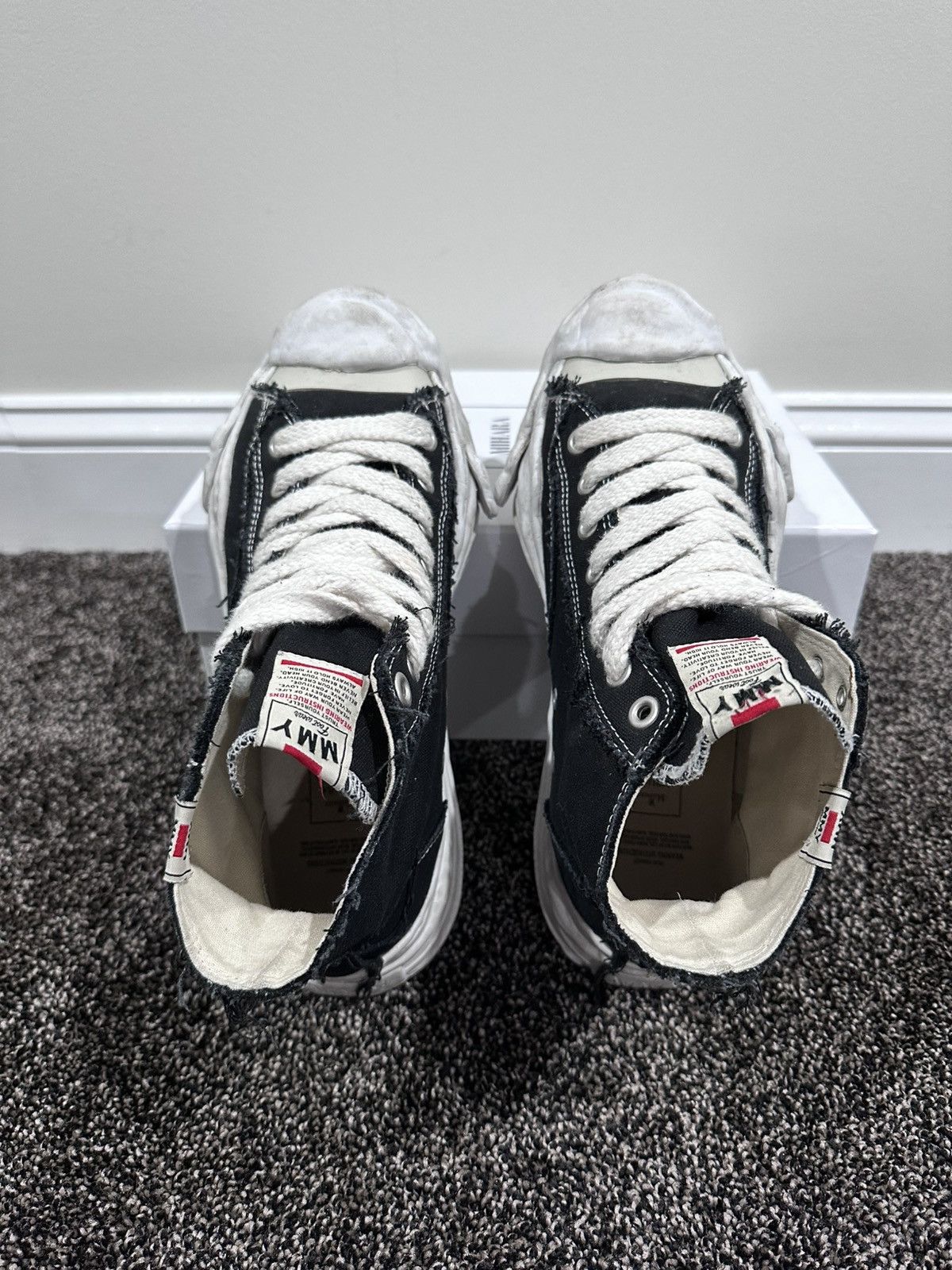 Maison MIHARA YASUHIRO Maison Mihara Yashurio MMY Black Hank OG High Sneakers Size US 11 / EU 44 - 8 Thumbnail