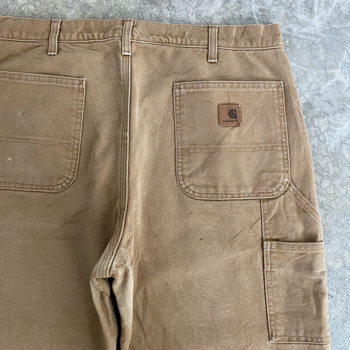Carhartt Vintage Carhartt Blanket Lined Tan Carpenter Work Pants Size US 35 - 22 Thumbnail