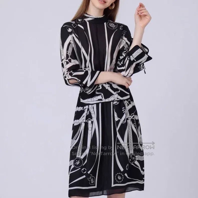 Hermes Hermes Dress Black Size XXS / US 00 / IT 34 - 6 Thumbnail