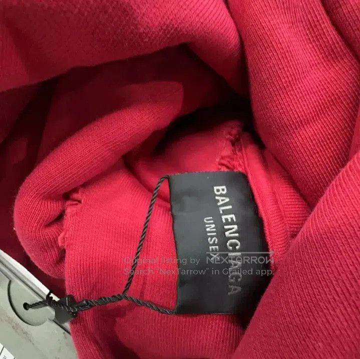 Balenciaga Balenciaga Red Hoodie with CD Print. Size US L / EU 52-54 / 3 - 7 Thumbnail
