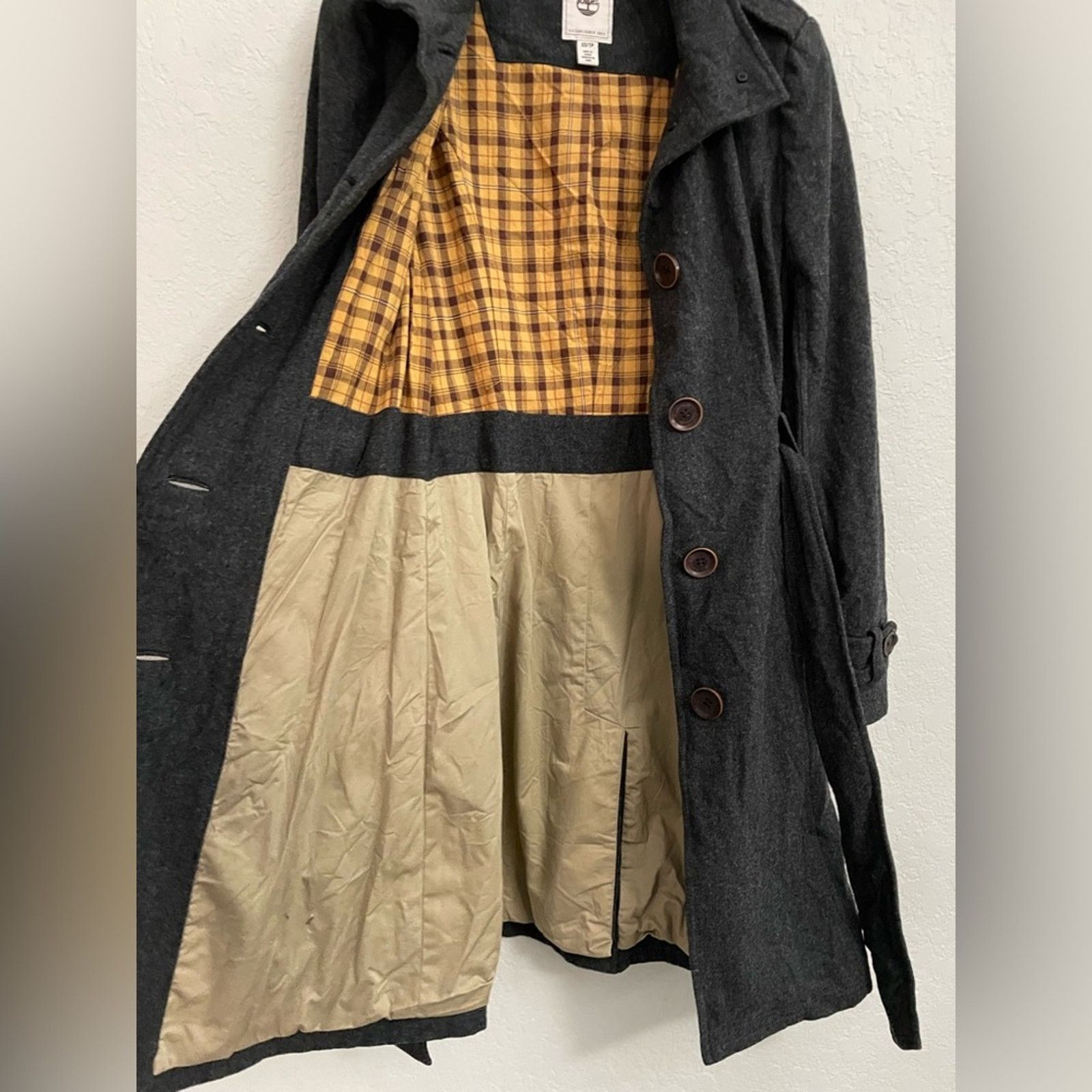 Timberland Timberland 100% Wool Women Jacket Belted Waist XS Size XS / US 0-2 / IT 36-38 - 6 Thumbnail