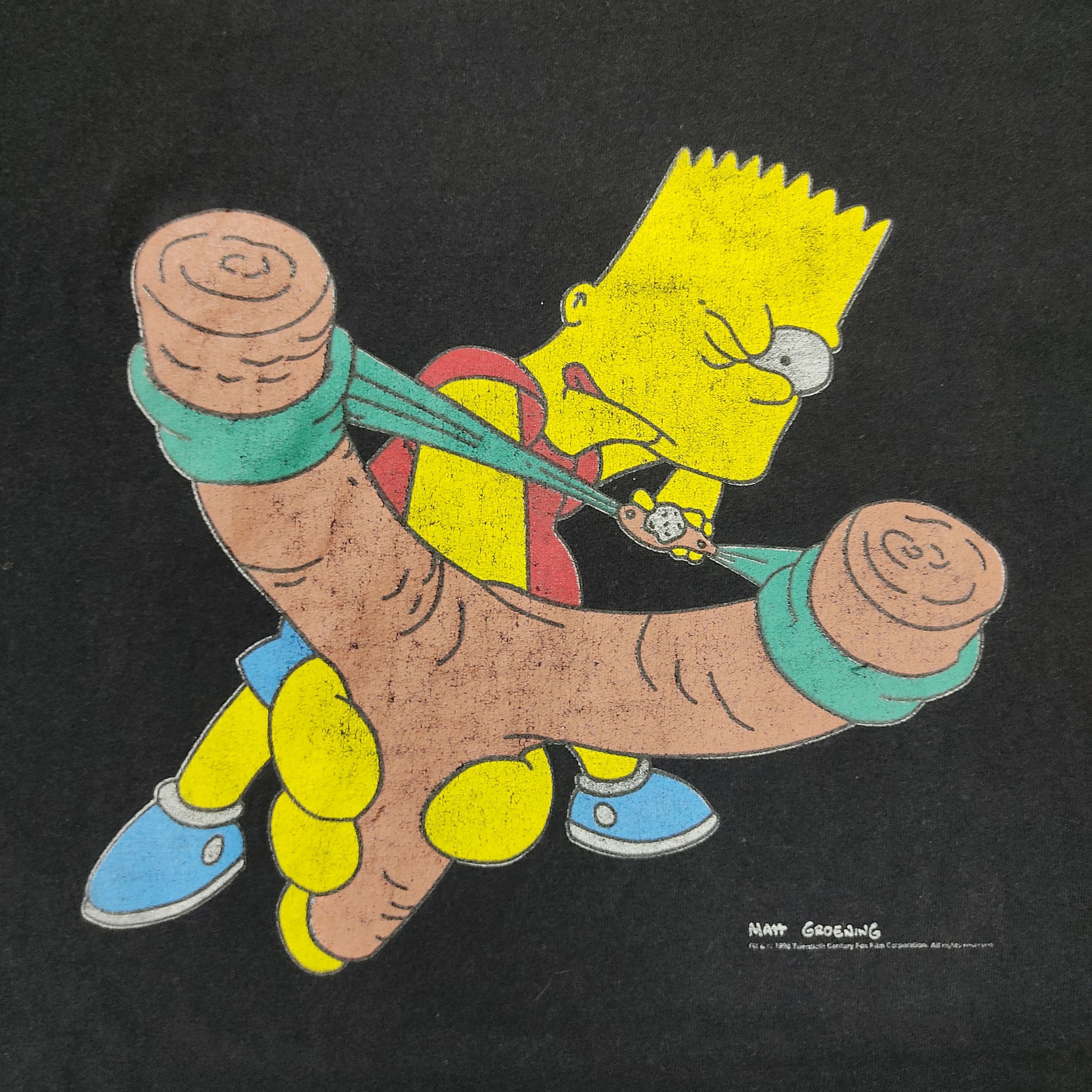 Vintage Vintage Simpsons Screen Stars T-shirt Size US XL / EU 56 / 4 - 6 Thumbnail