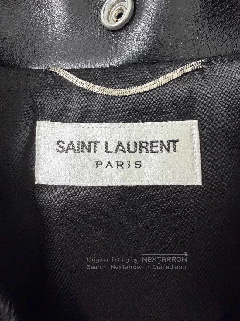 Saint Laurent Paris Saint Laurent Paris Black leather biker jacket Size US S / EU 44-46 / 1 - 4 Thumbnail