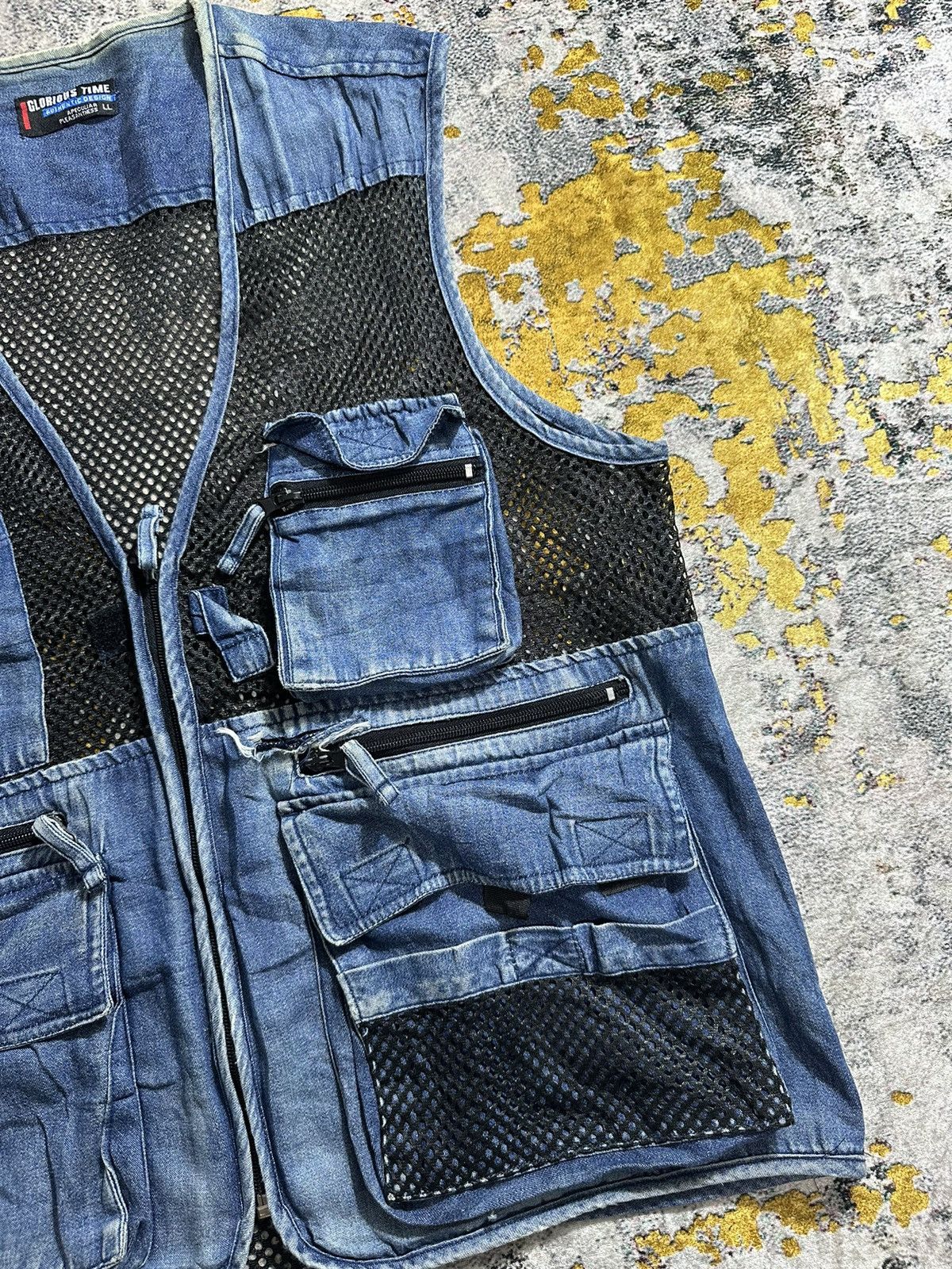 Japanese Brand CRAZY FADED FISHNET VEST TACTICAL GLORIOUS I6W9 LGB STYLE Size US XL / EU 56 / 4 - 4 Thumbnail