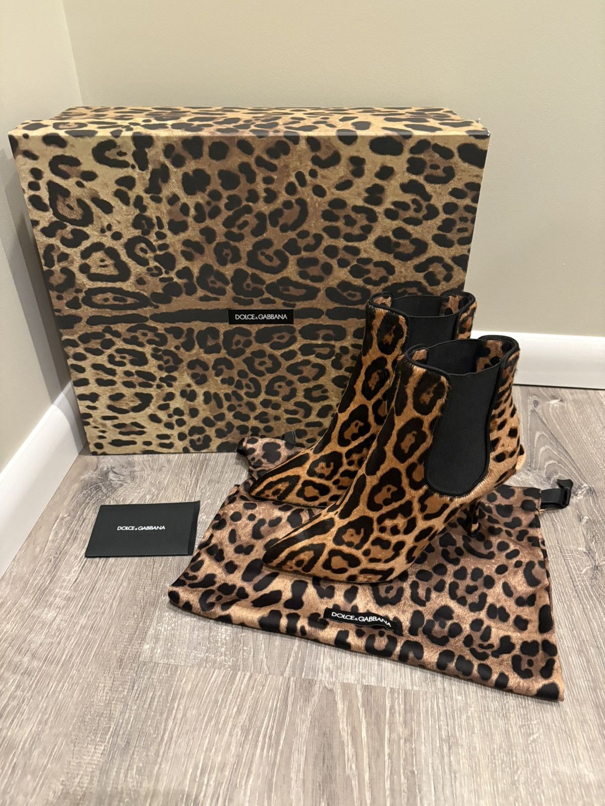Dolce & Gabbana Dolce & Gabbana Leo Leopard Boots NWT SZ 35 Size US 5 / IT 35 - 1 Thumbnail