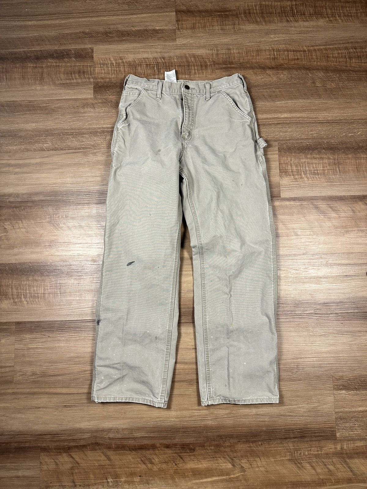 Carhartt Men’s Carhartt Pants Size 30 waist 28 length Dungaree Tan Size US 30 / EU 46 - 1 Thumbnail