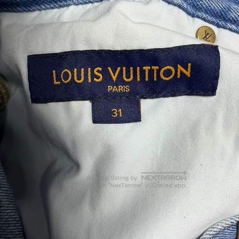 Louis Vuitton Louis Vuitton Indigo Floral Embroidered Long Jeans Size US 31 - 2 Thumbnail