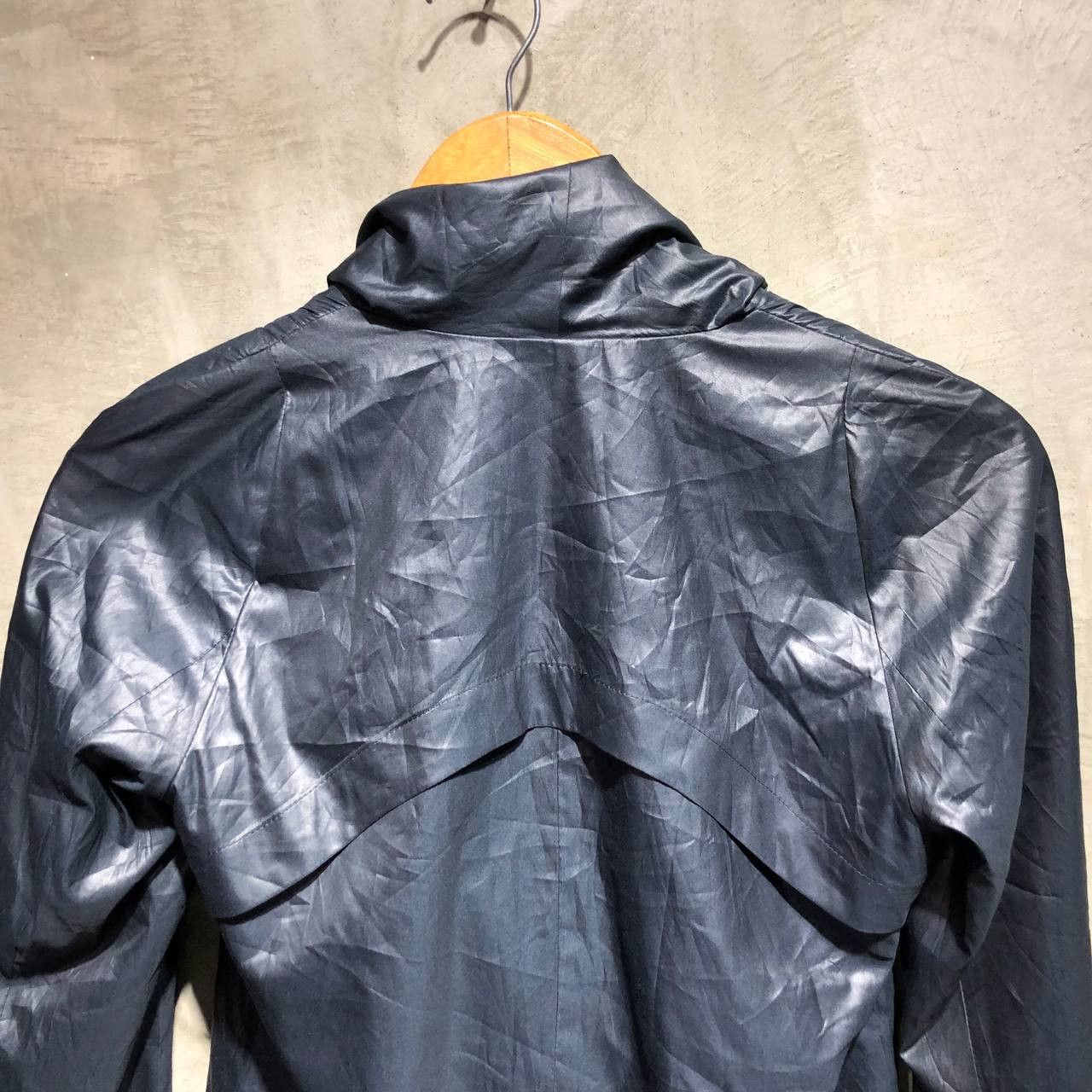 Helmut Lang Helmut Lang Drape Front Faux Leather zipper jacket Size XS / US 0-2 / IT 36-38 - 4 Thumbnail
