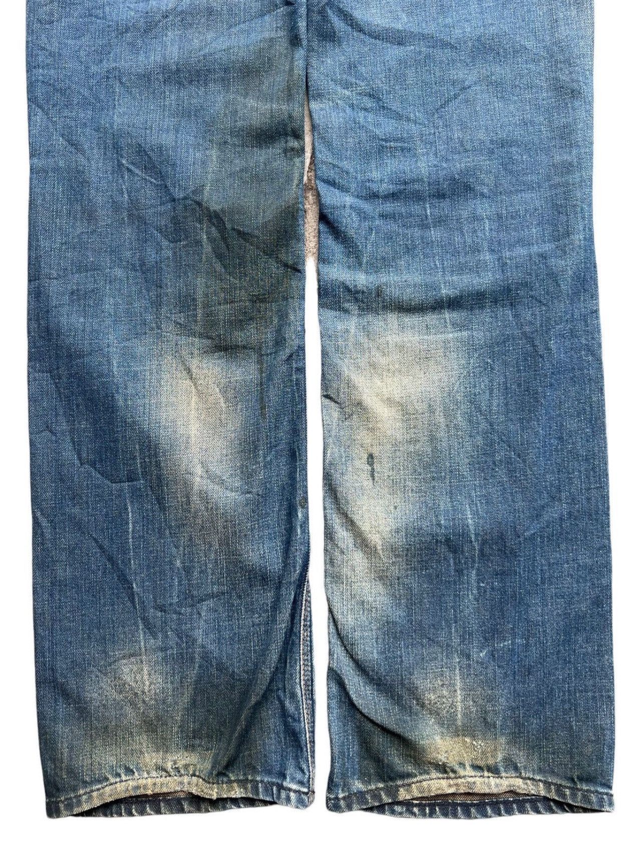 Japanese Brand Blue Blood Japan Denim Jeans Patch Work Rusty Jeans 29x32 Size 29" - 8 Thumbnail