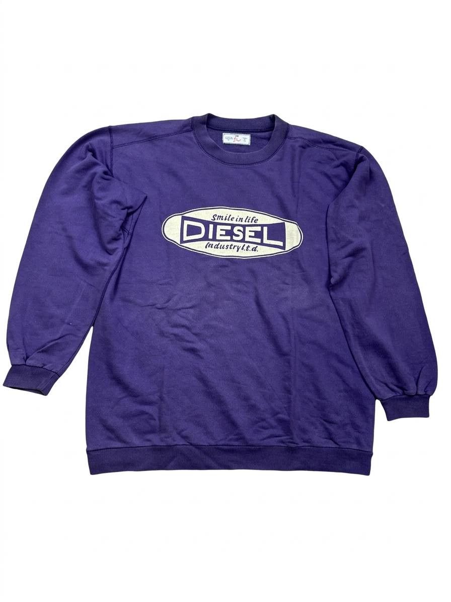 Diesel Rare Vintage Diesel Only The Brave Crewneck Purple XL Size US XL / EU 56 / 4 - 1 Thumbnail
