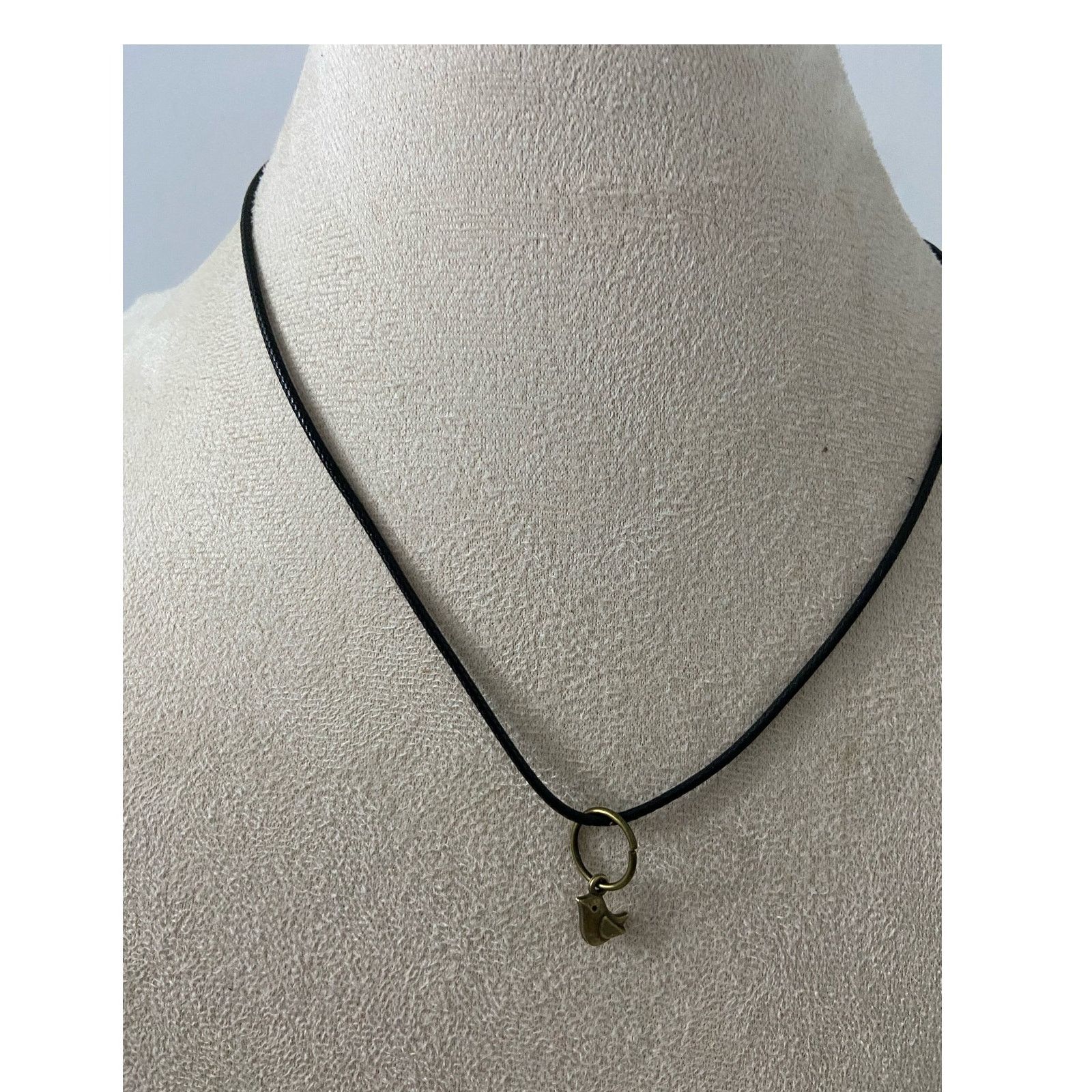 Handmade bird pendant necklace brass tone Size ONE SIZE - 1 Thumbnail